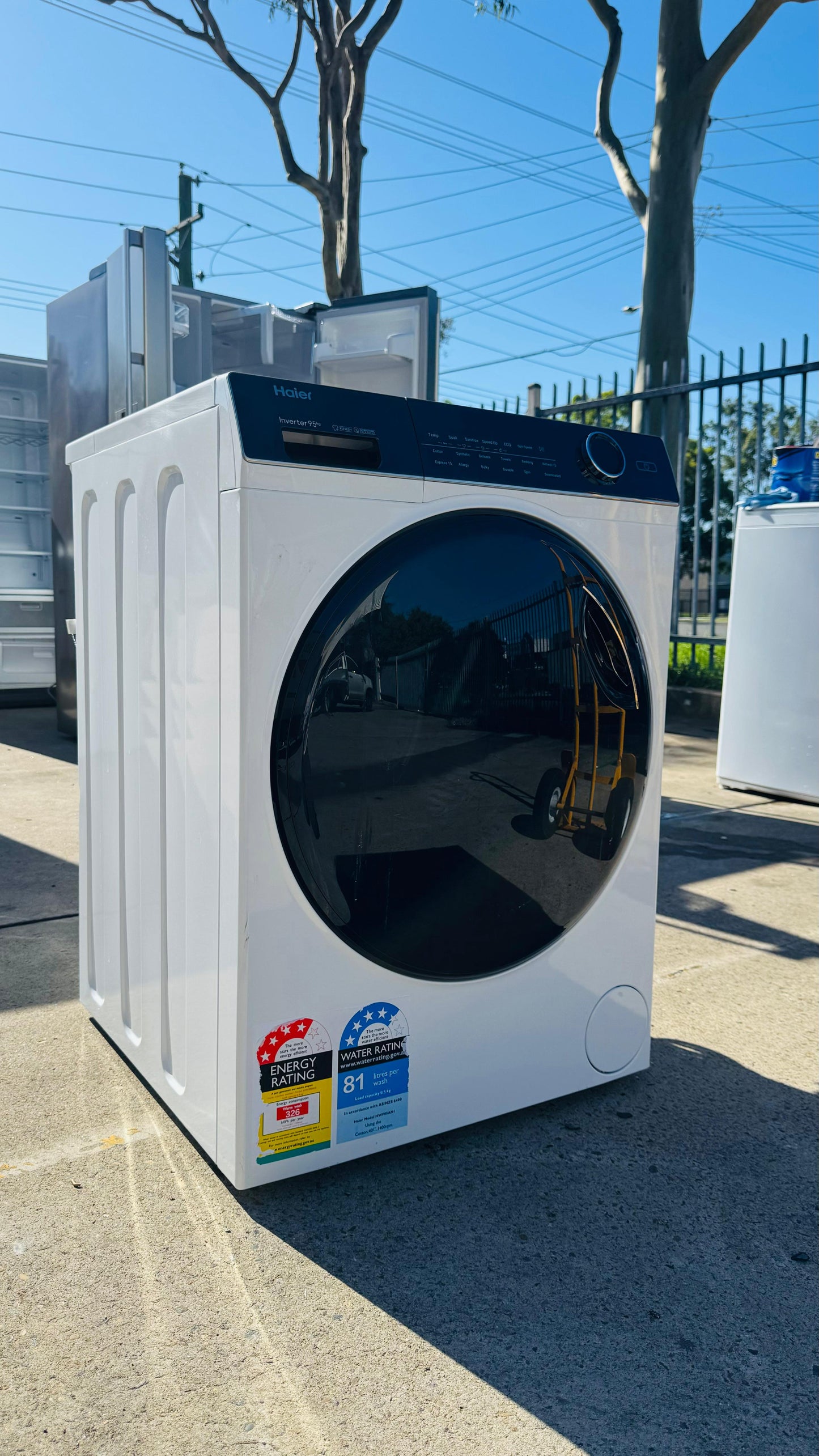 HAIER 9.5KGS FRONT LOADER WASHING MACHINE