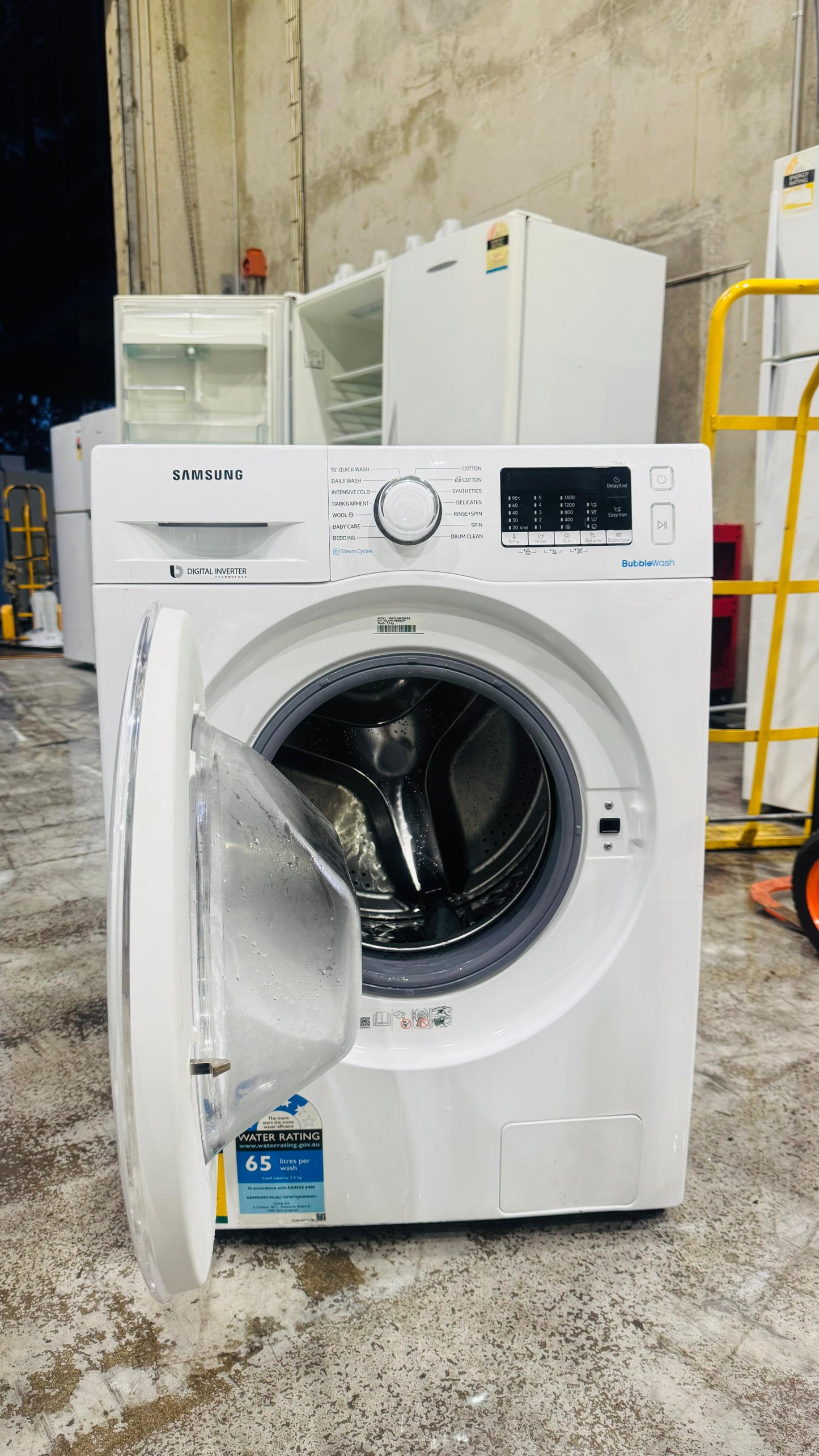 SAMSUNG 7.5KGS FRONT LOADER WASHING MACHINE