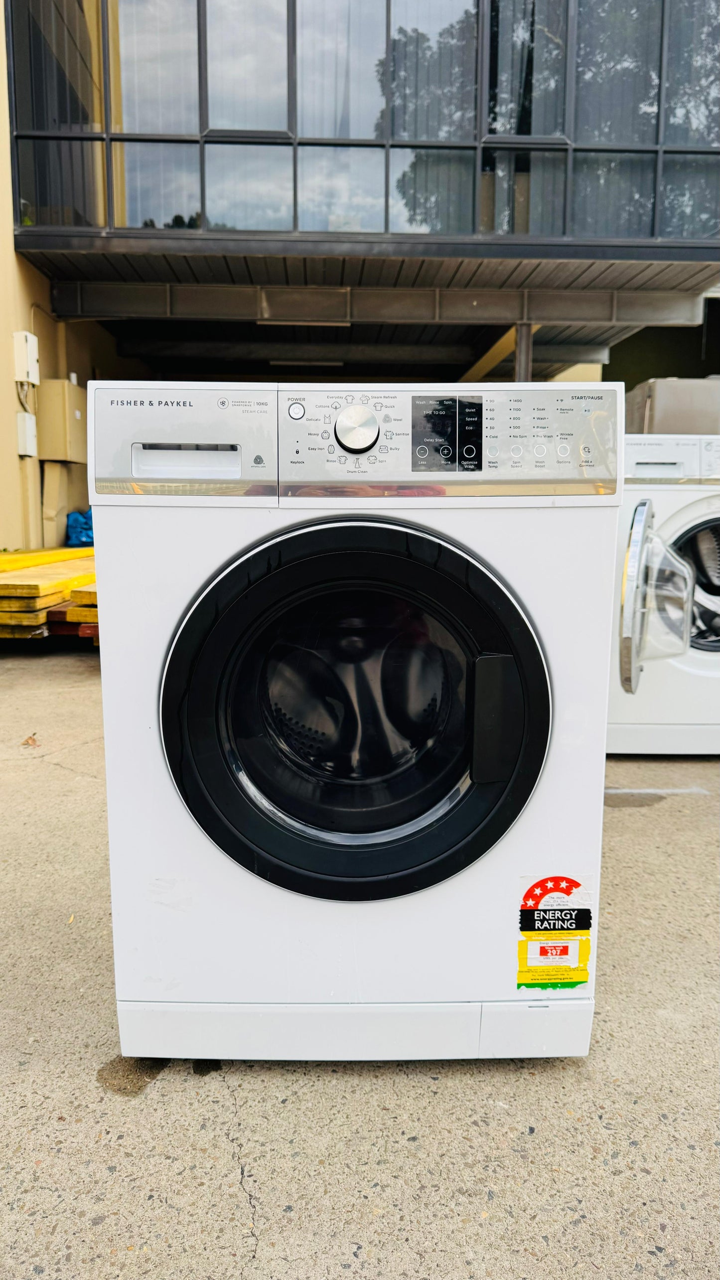 FISHER AND PAYKEL 10KGS FRONT LOADER WASHING MACHINE