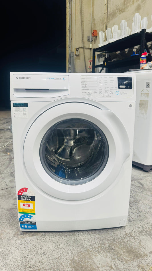 SIMPSON 8KGS FRONT LOADER WASHING MACHINE