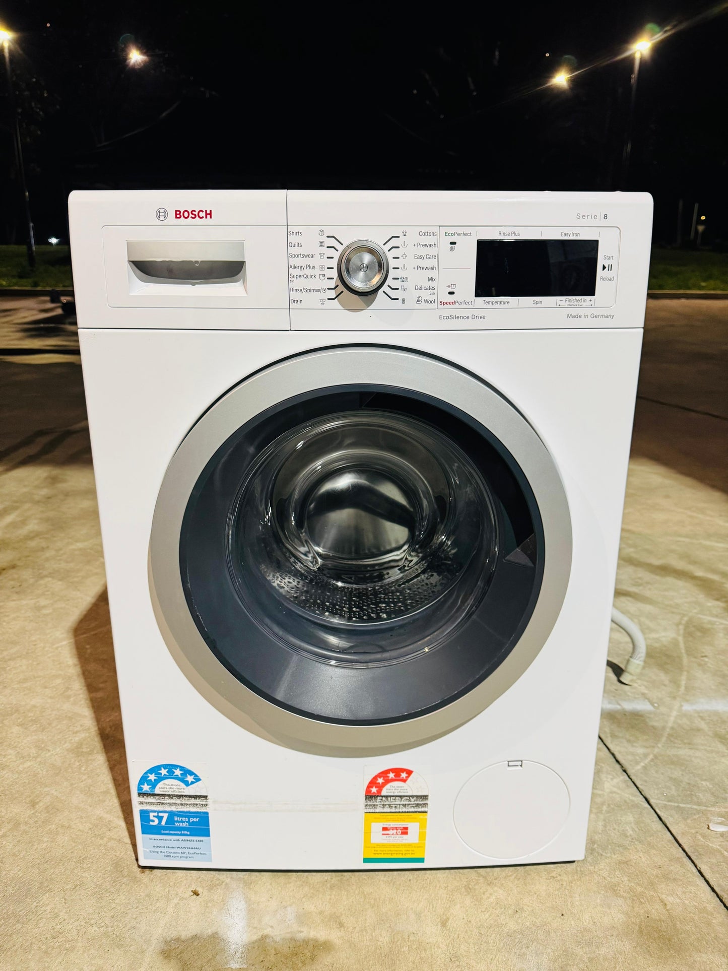 BOSCH SERIES 8.      8KGS FRONT LOADER WASHING MACHINE