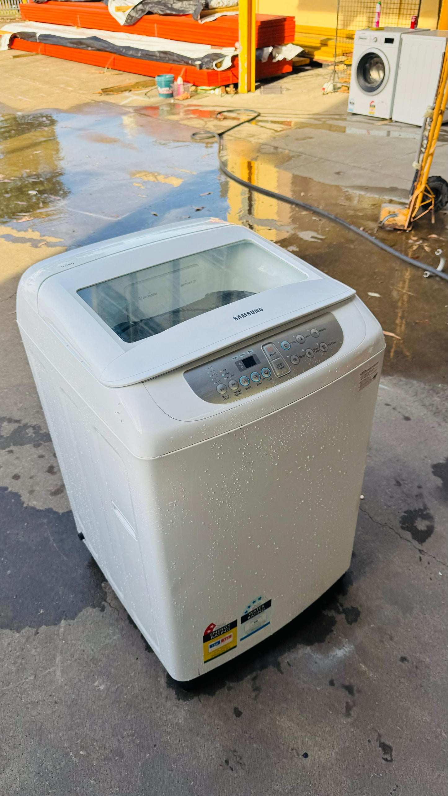 SAMSUNG 6.5KGS TOP LOADER WASHING MACHINE
