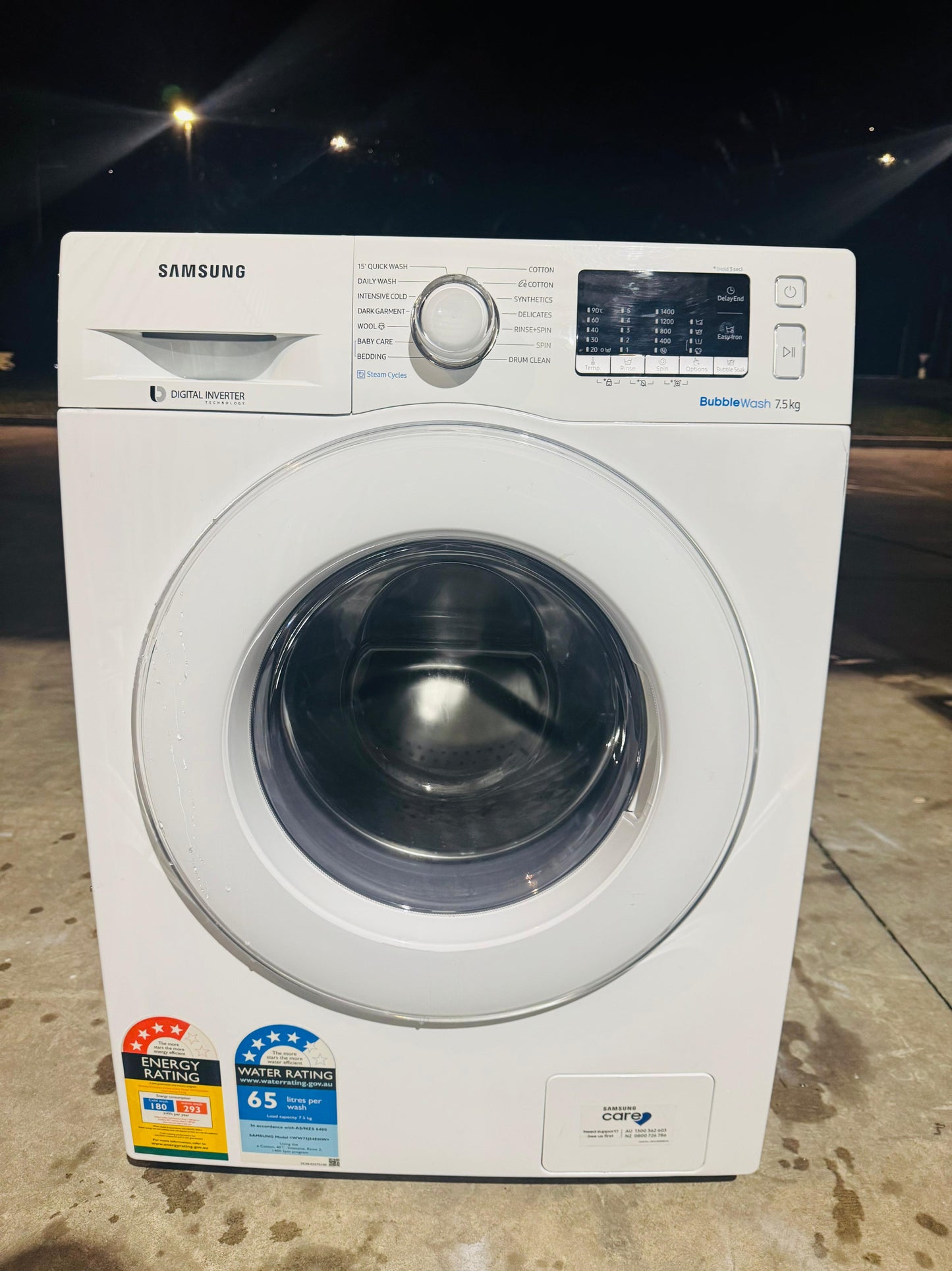 SAMSUNG 7.5 KGS FRONT LOADER WASHING MACHINE