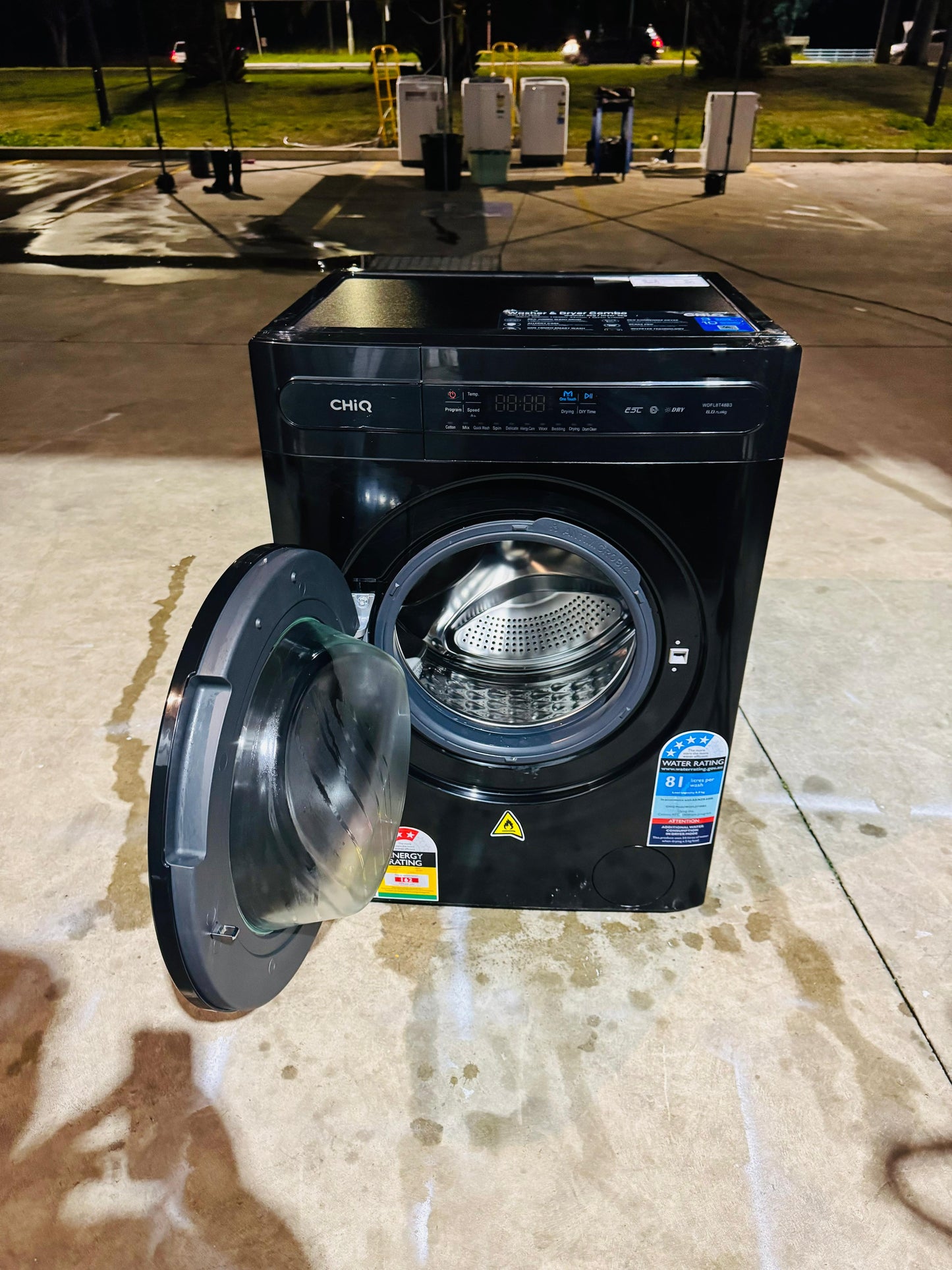 CHIQ 8KGS FRONT LOADER WASHING MACHINE