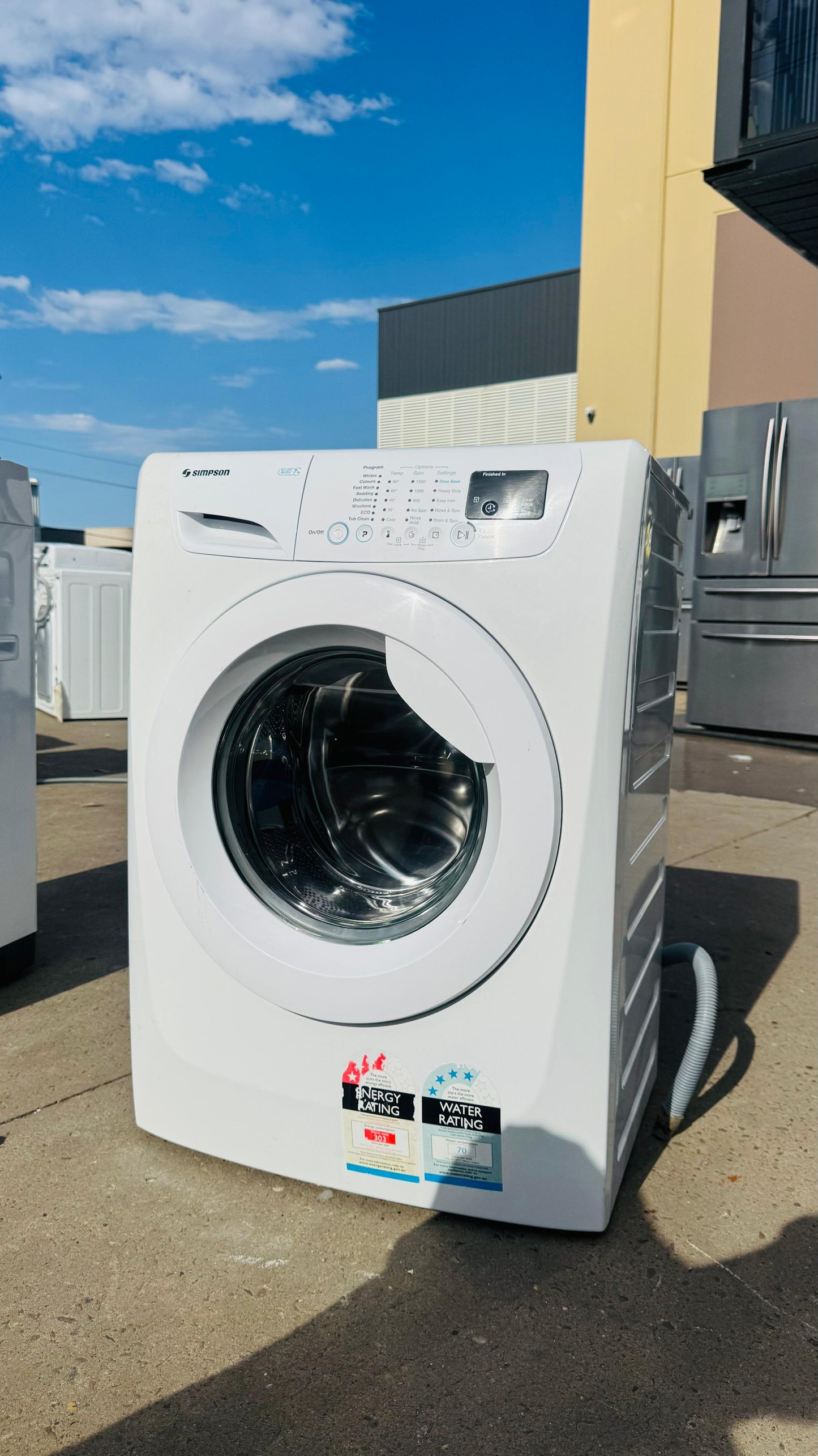 SIMPSON 7KGS FRONT LOADER WASHING MACHINE