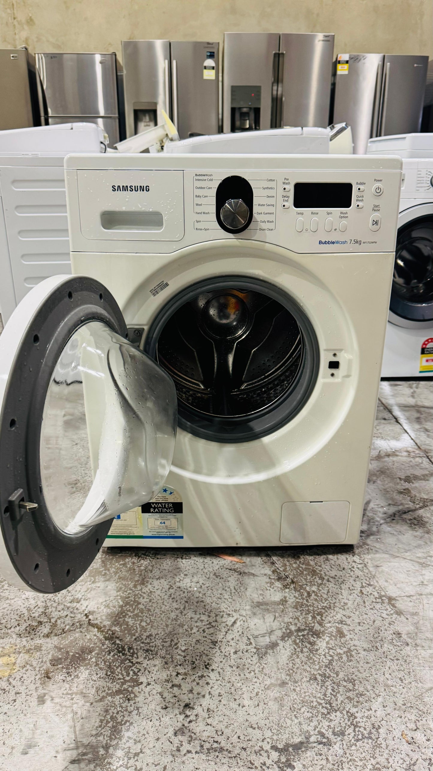 SAMSUNG 7.5KGS FRONT LOADER WASHING MACHINE