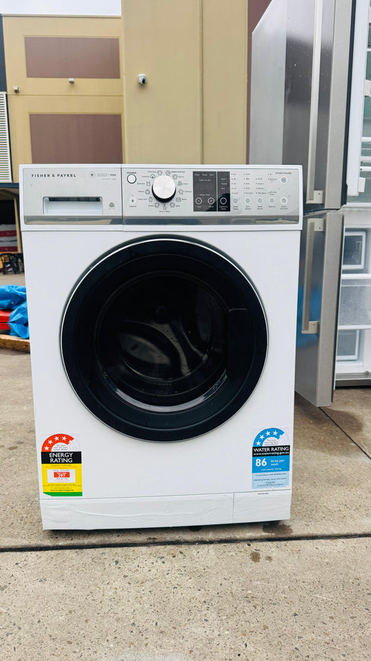 FISHER AND PAYKEL 10KGS FRONT LOADER WASHING MACHINE