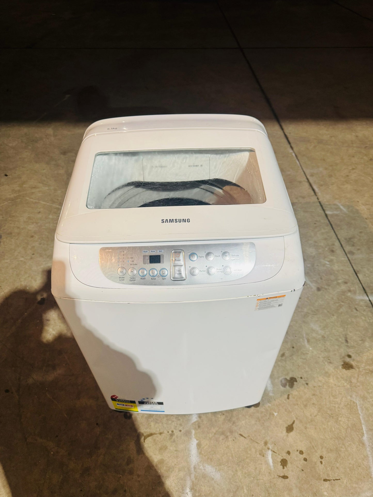 SAMSUNG 6.5KGS TOP LOADER WASHING MACHINE