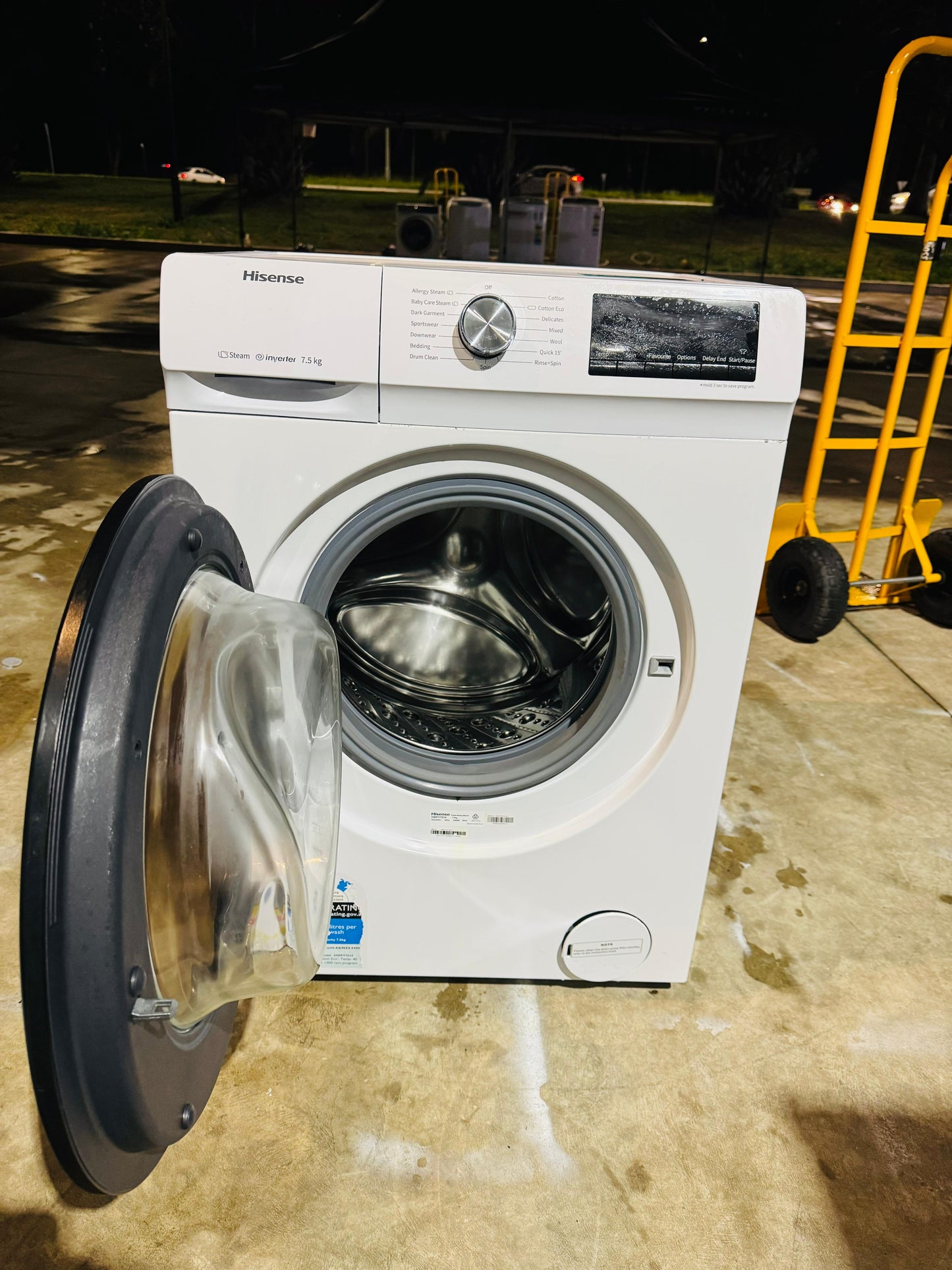 HISENSE 7.5KGS FRONT LOADER WASHING MACHINE