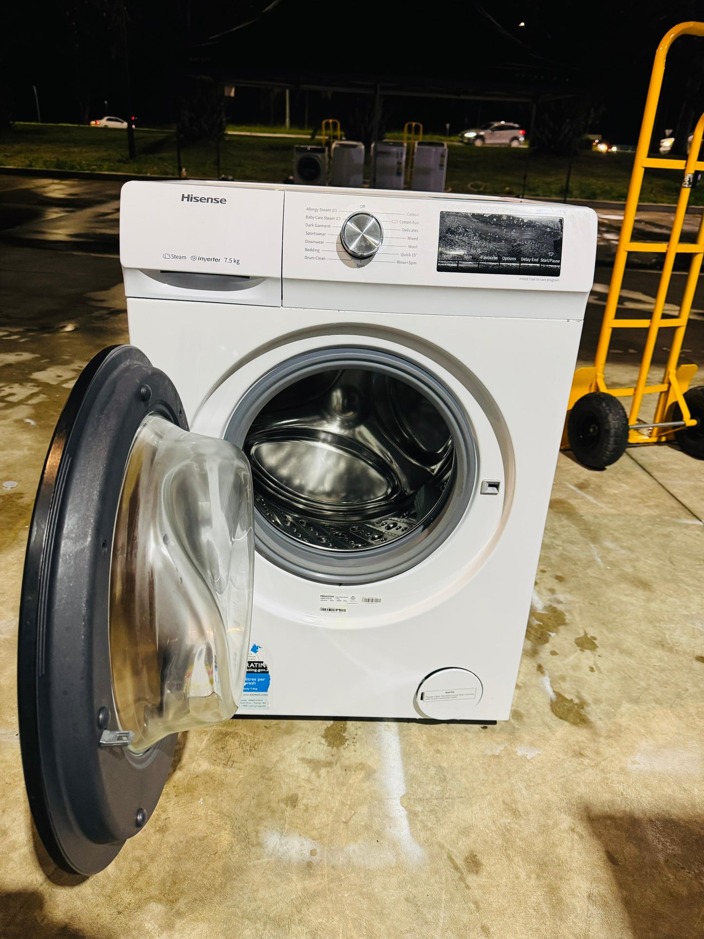 HISENSE 7.5KGS FRONT LOADER WASHING MACHINE