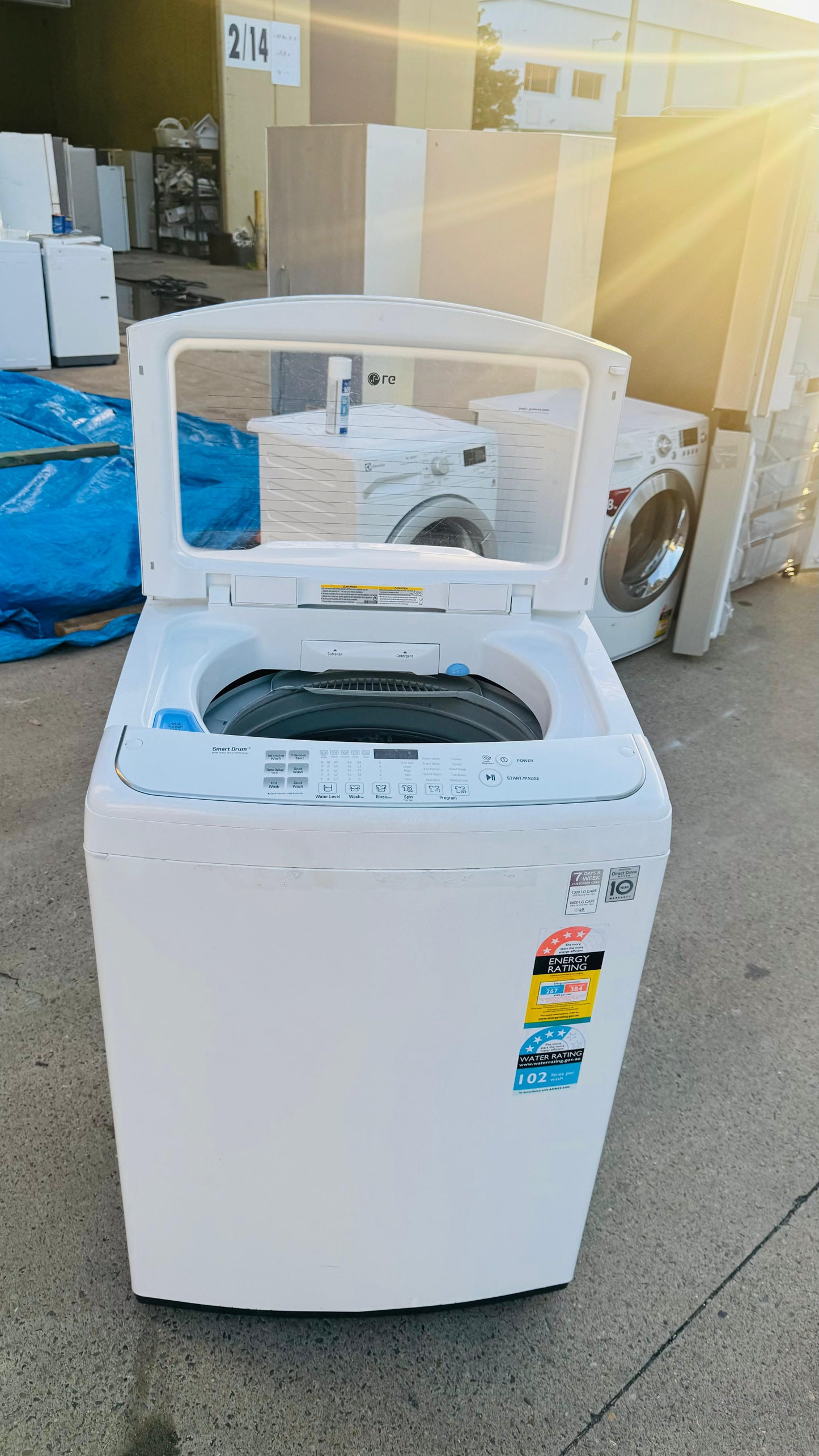 LG 10KGS TOP LOADER WASHING MACHINE