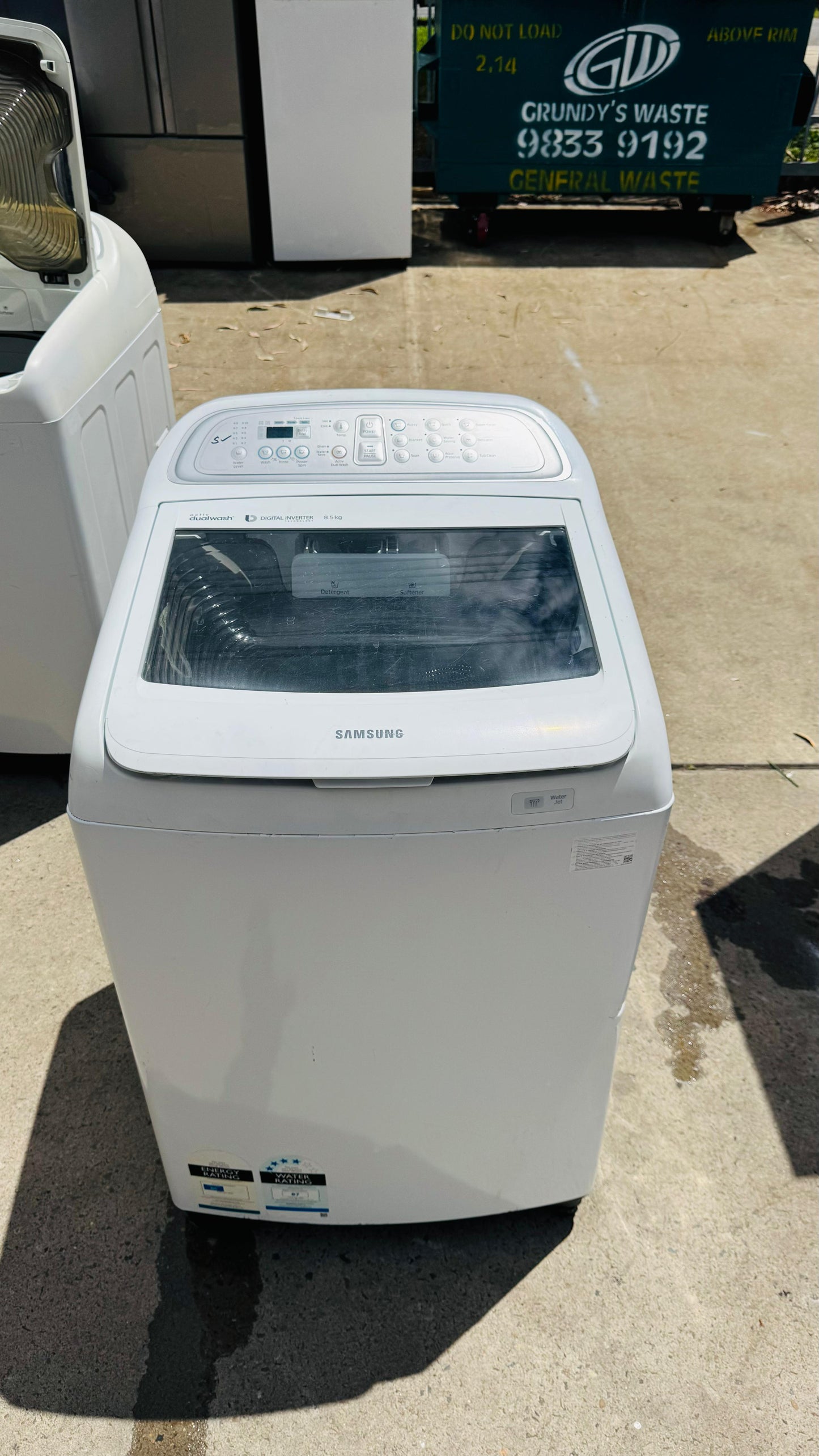 SAMSUNG 8.5KGS TOP LOADER WASHING MACHINE