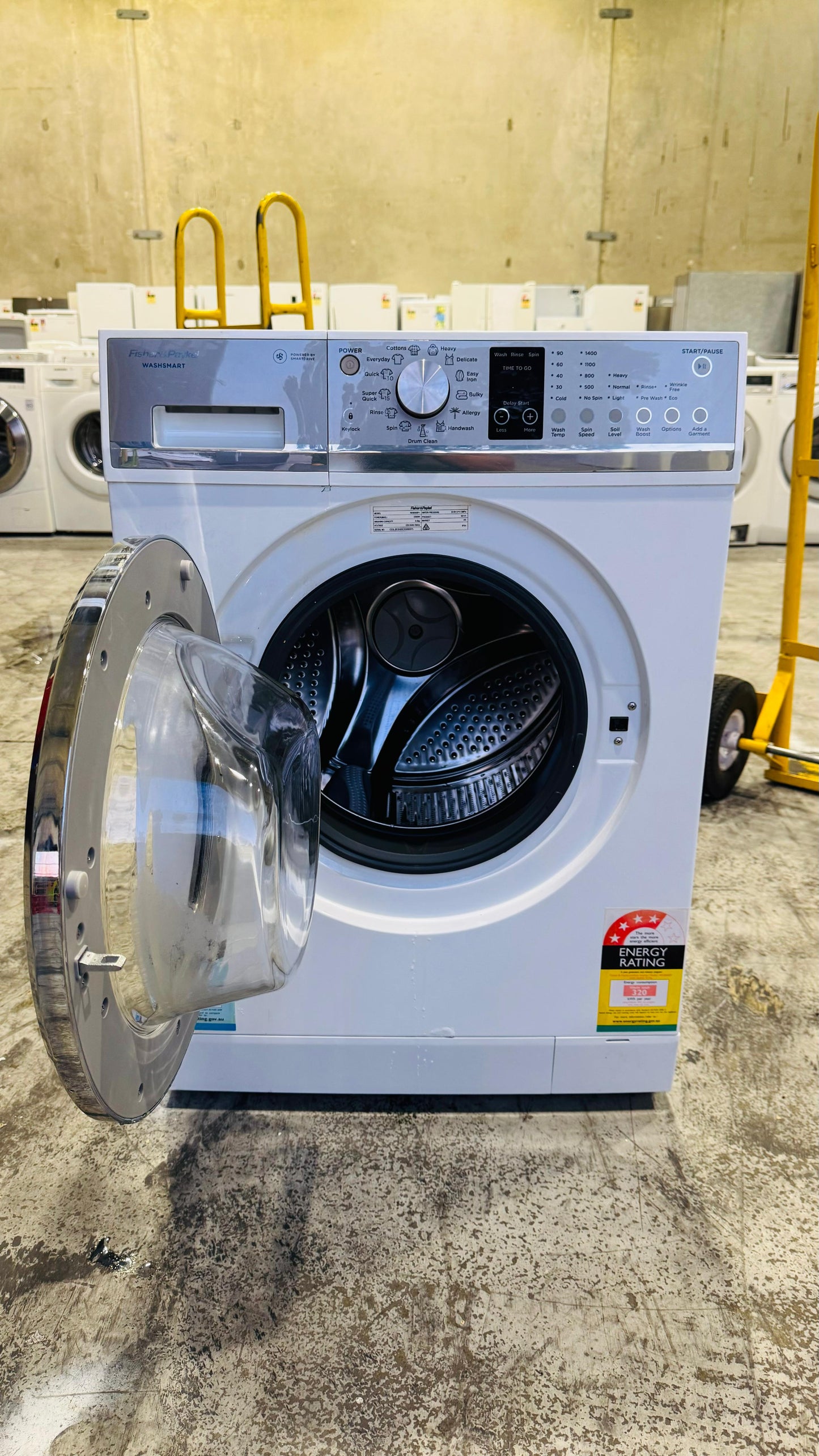 FISHER AND PAYKEL 8.5KGS FRONT LOADER WASHING MACHINE