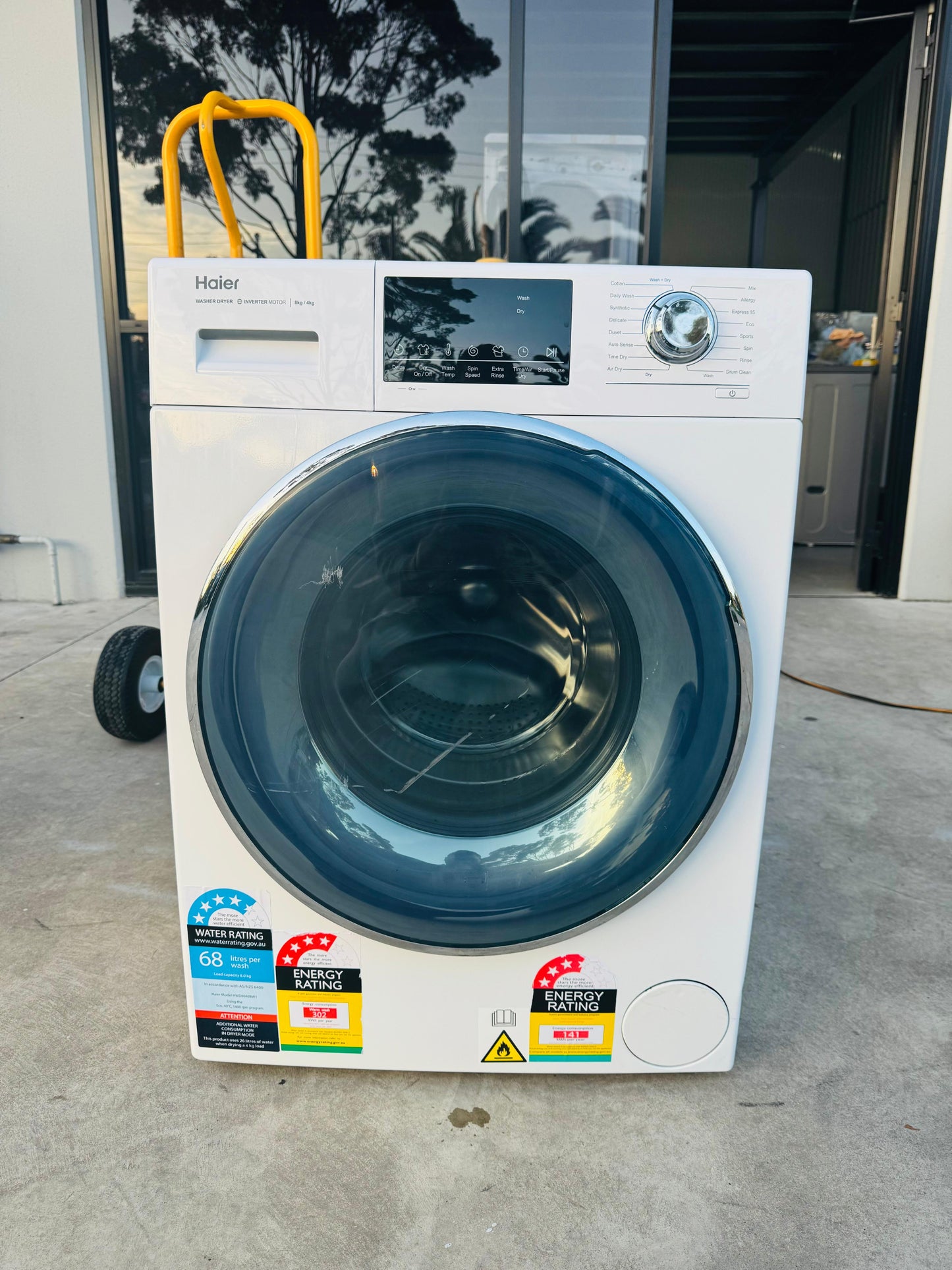 HAIER 8 KGS FRONT LOADER WASHING MACHINE