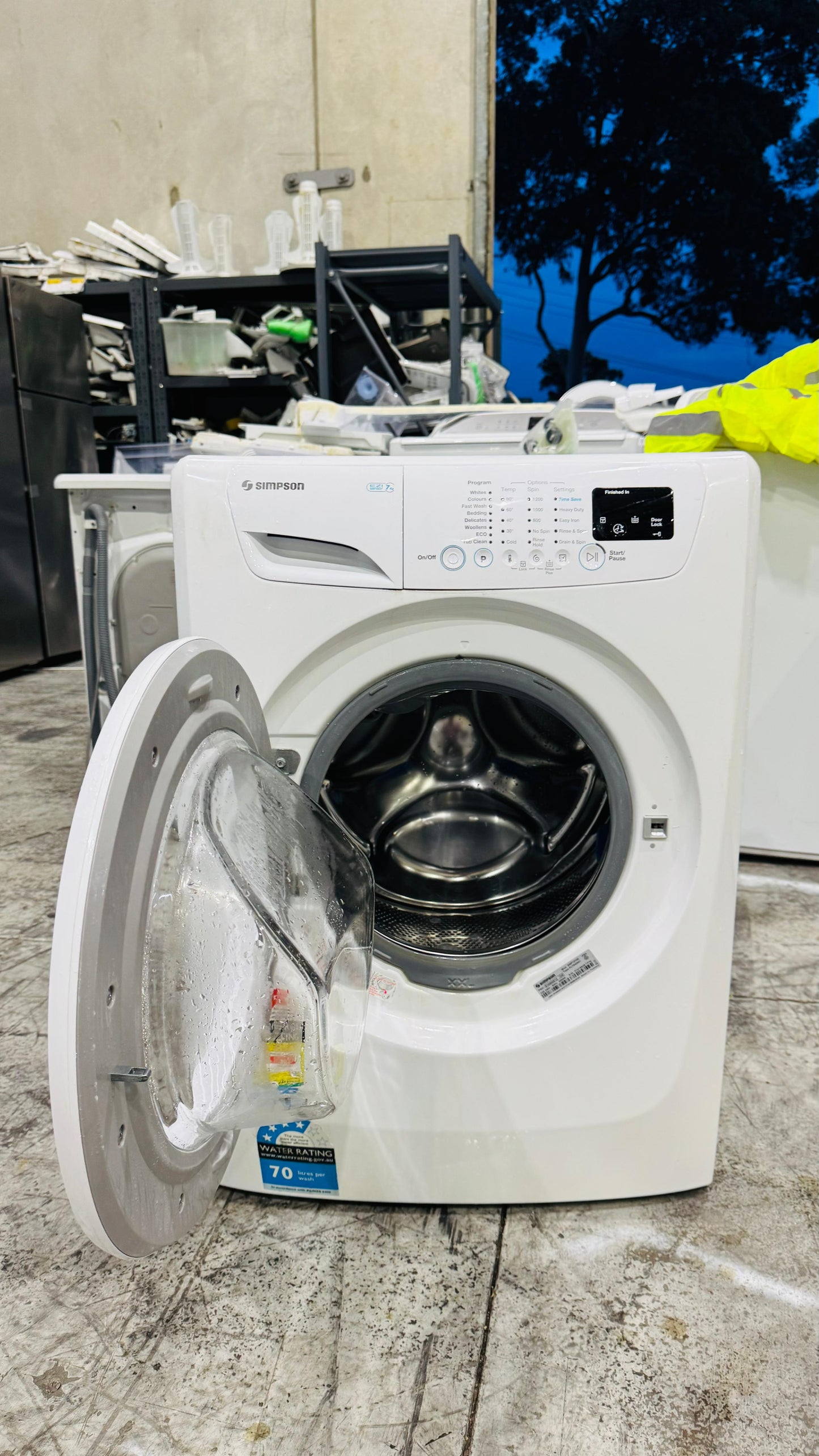 SIMPSON 7KGS FRONT LOADER WASHING MACHINE