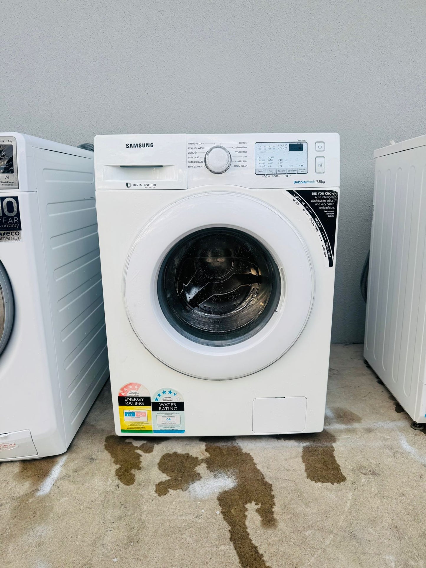 SAMSUNG 7.5 KGS FRONT LOADER WASHING MACHINE