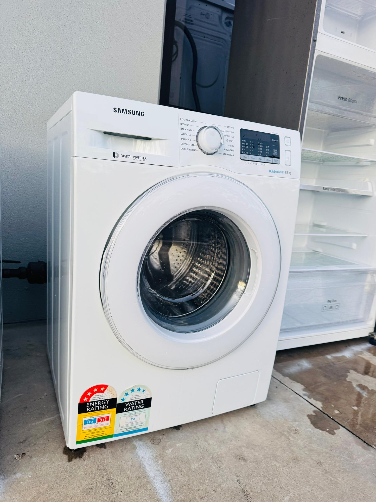 SAMSUNG 8.5 KGS FRONT LOADER WASHING MACHINE