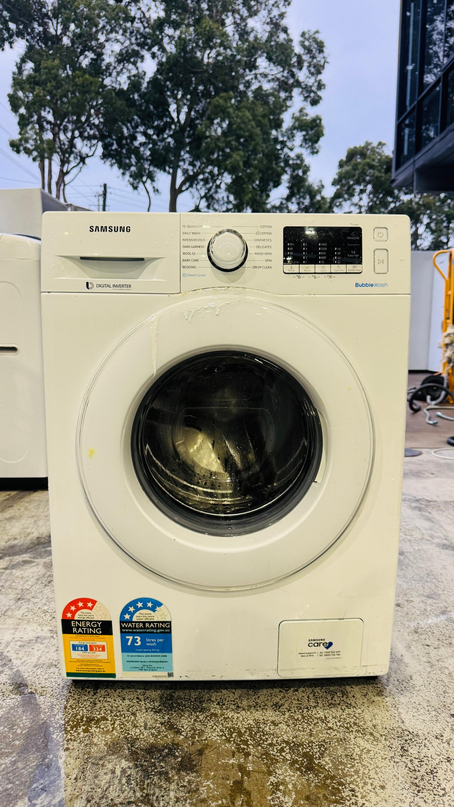 SAMSUNG 8.5KGS FRONT LOADER WASHING MACHINE