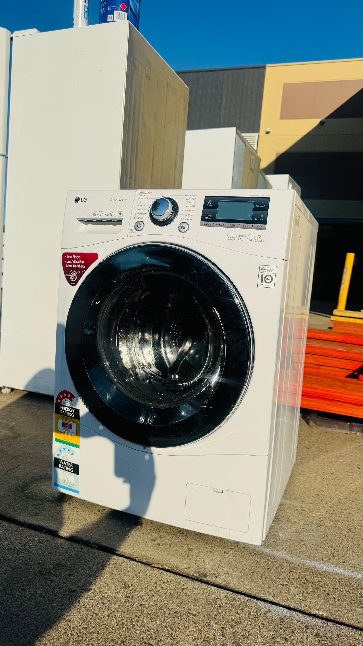 LG 10KGS FRONT LOADER WASHING MACHINE