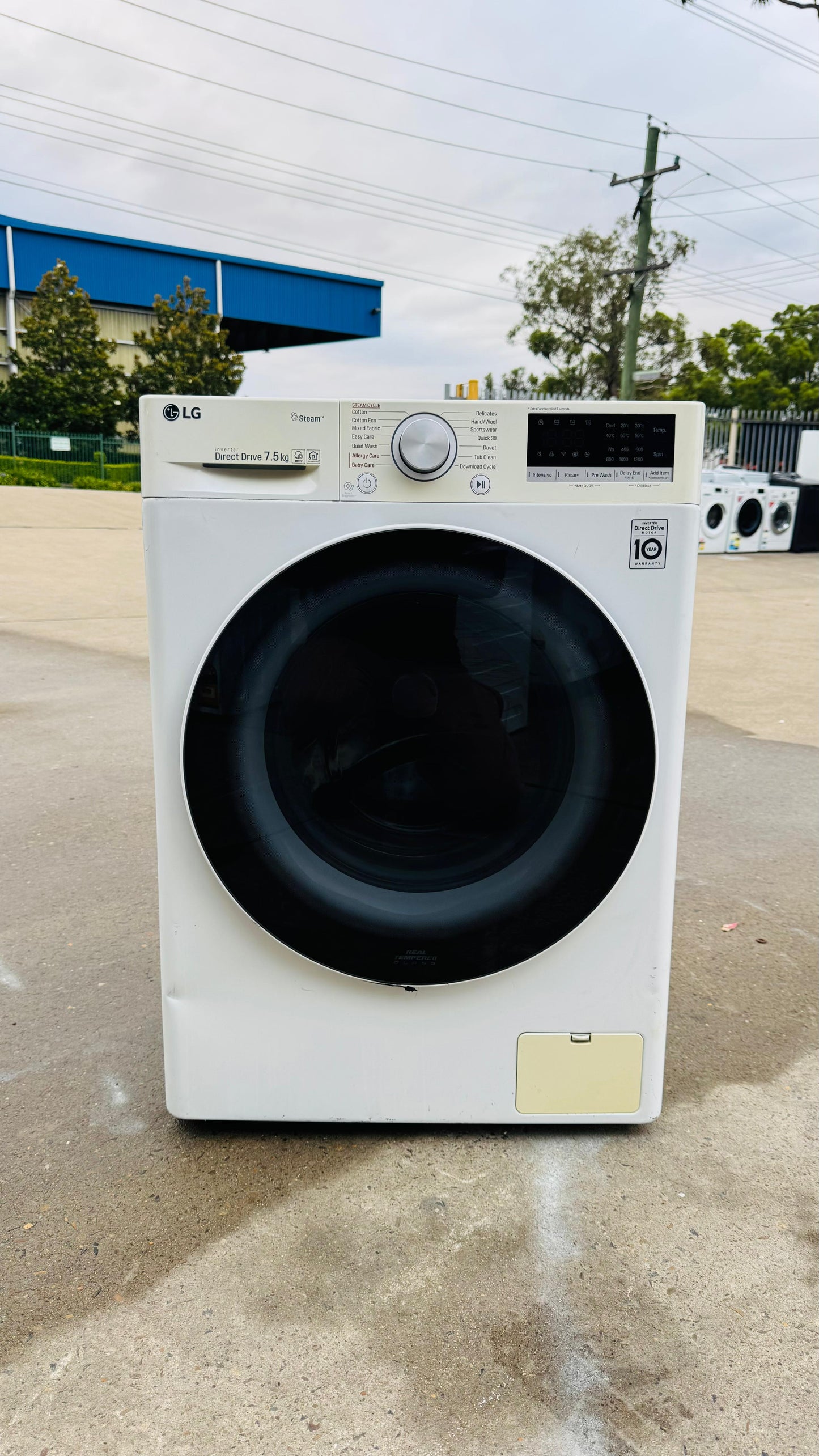 LG 7.5KGS FRONT LOADER WASHING MACHINE
