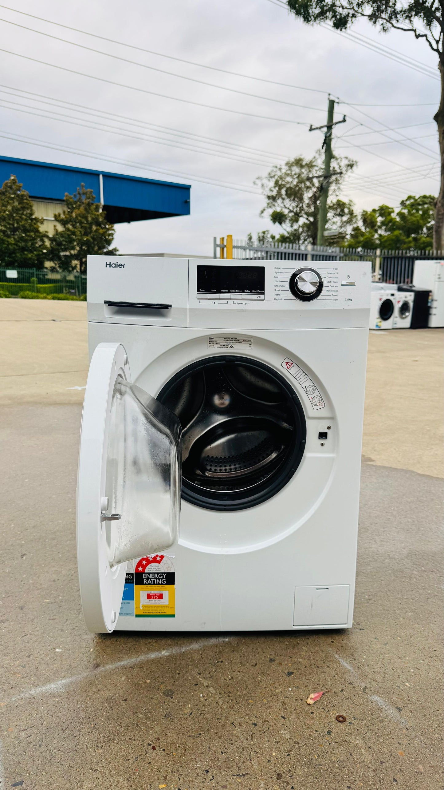 HAIER 7.5KGS FRONT LOADER WASHING MACHINE
