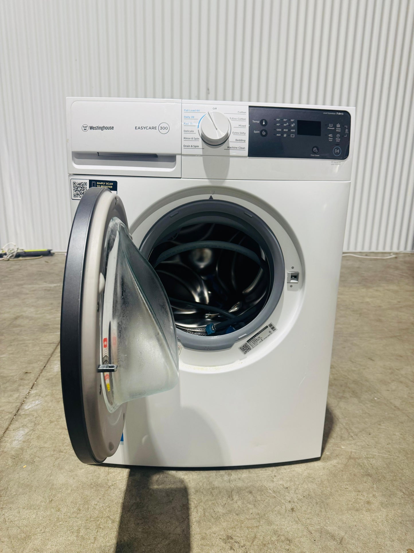 WESTING HOUSE 7.5 KGS FRONT LOADER WASHING MACHINE