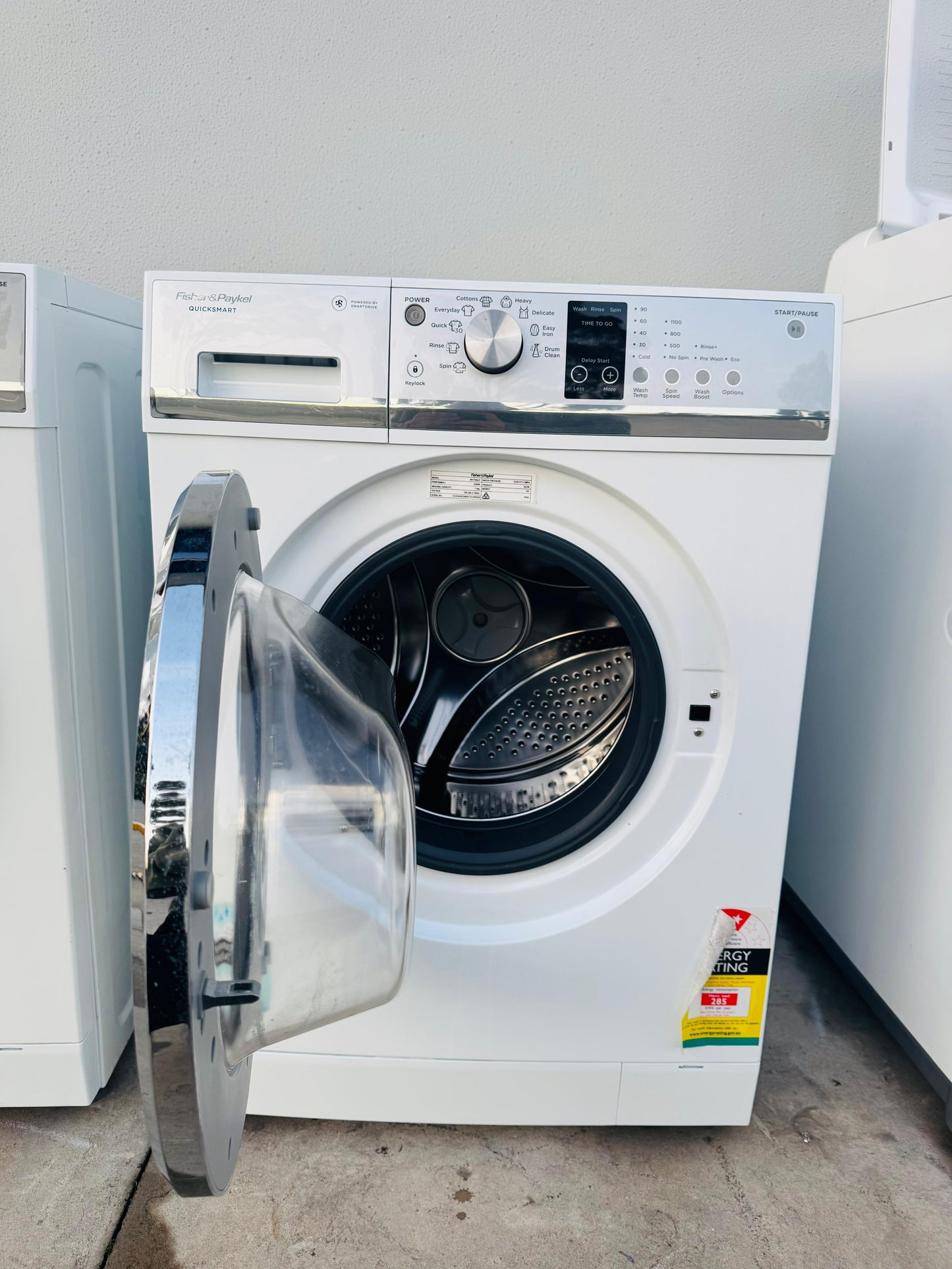 FISHER AND PAYKEL 7.5 KGS FRONT LOADER WASHING MACHINE