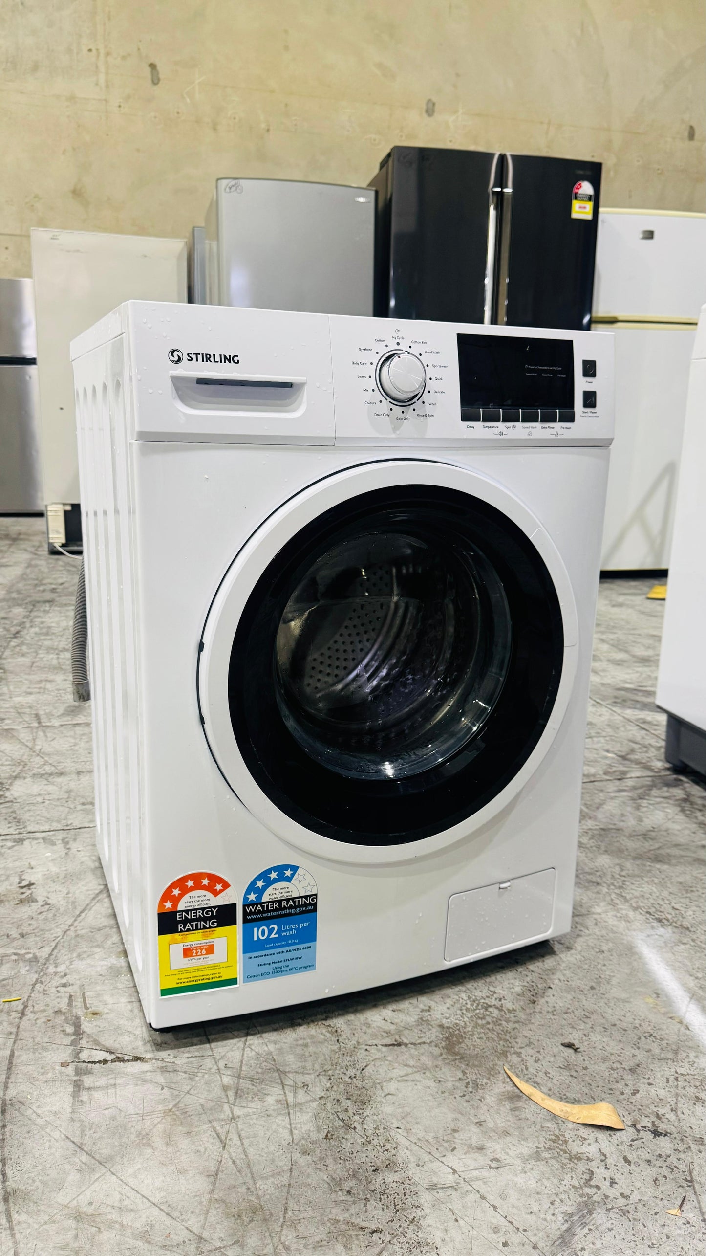 STIRLING 10KGS FRONT LOADER WASHING MACHINE