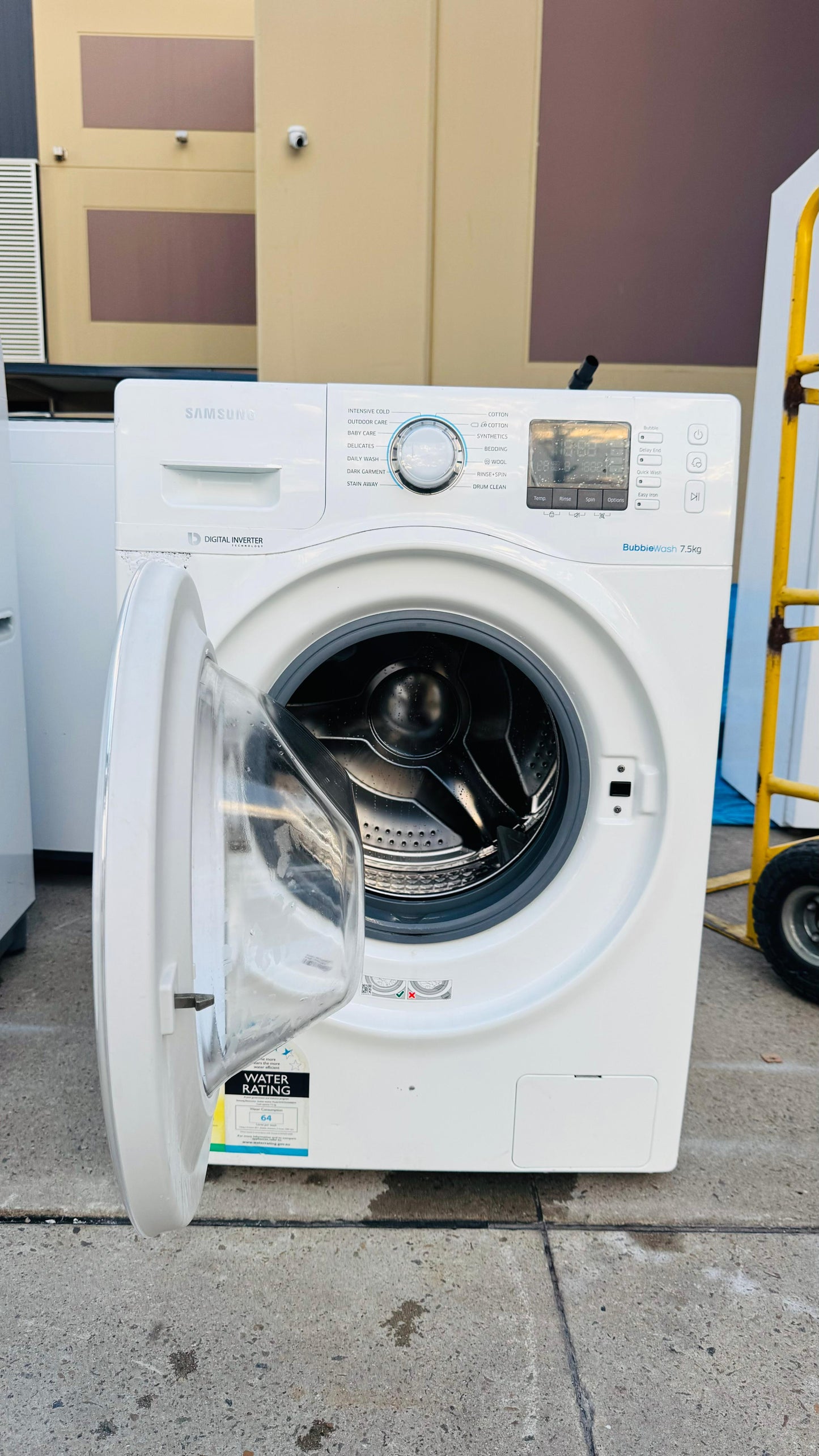 SAMSUNG 7.5KGS FRONT LOADER WASHING MACHINE