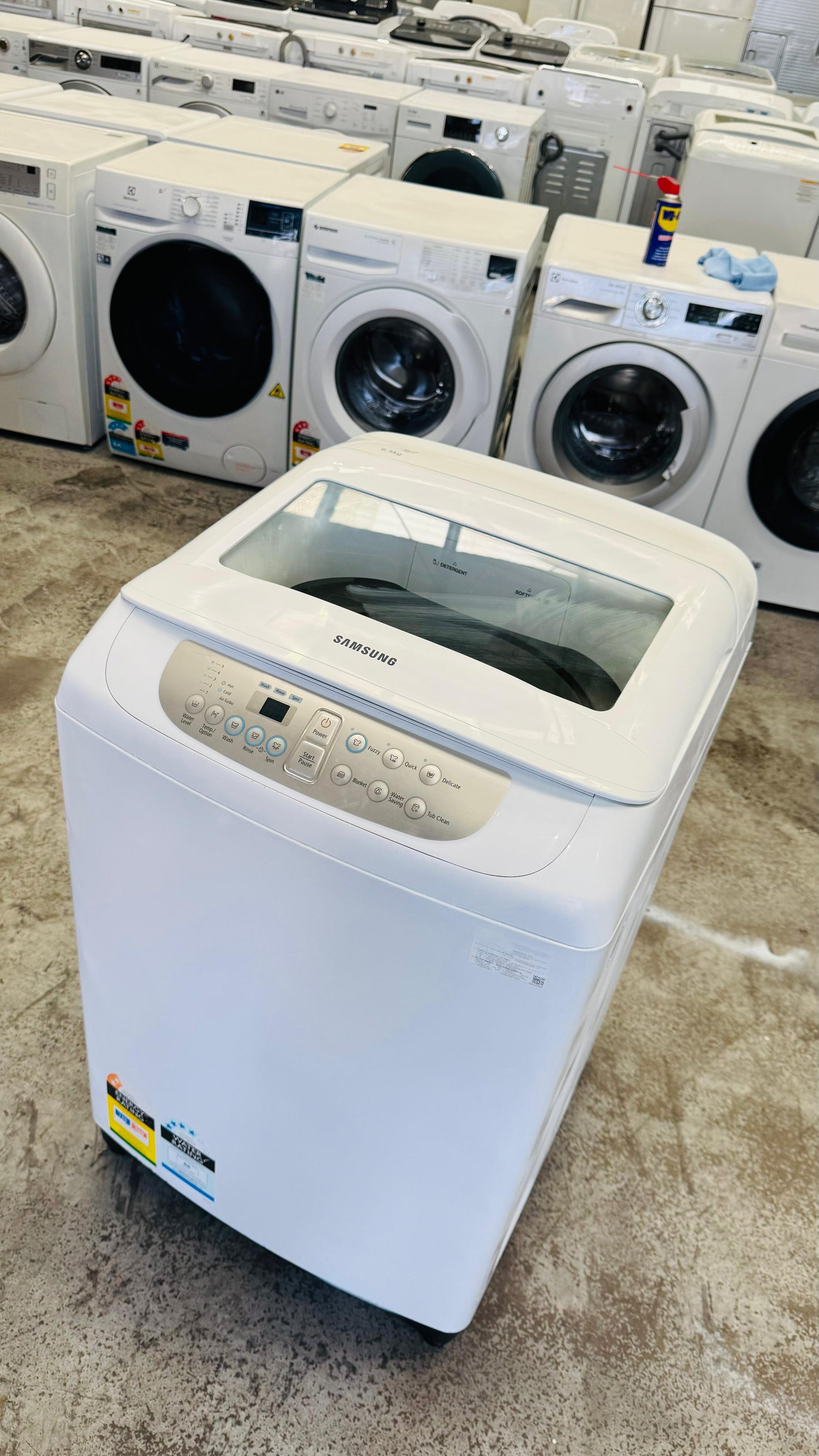 SAMSUNG 6.5KGS TOP LOADER WASHING MACHINE