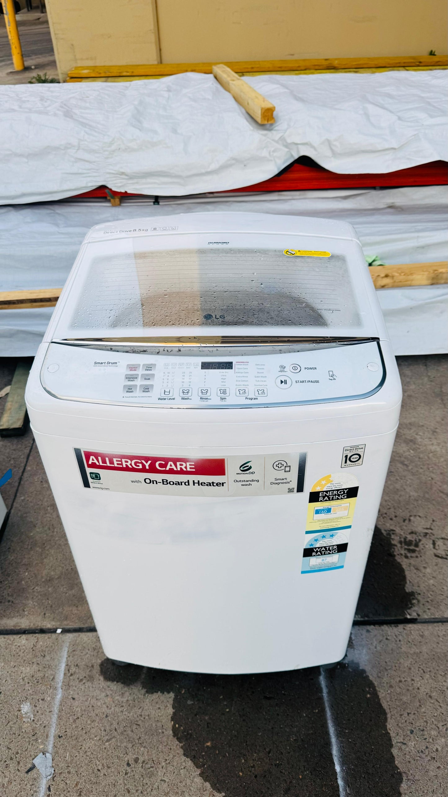 LG 8.5KGS TOP LOADER WASHING MACHINE