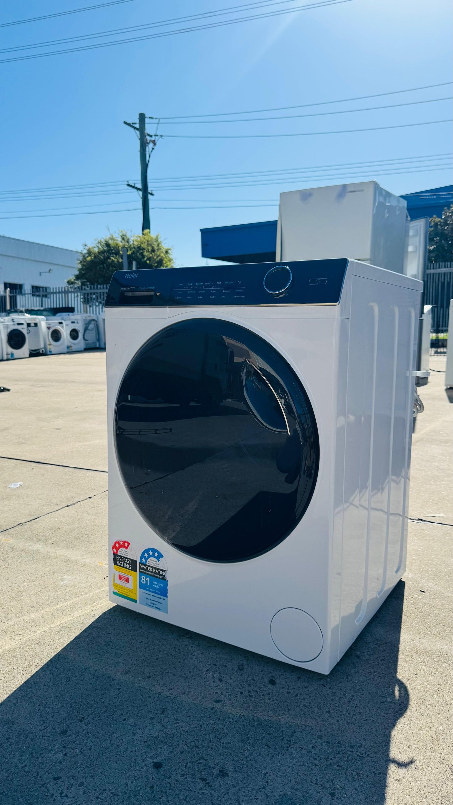 HAIER 9.5KGS FRONT LOADER WASHING MACHINE