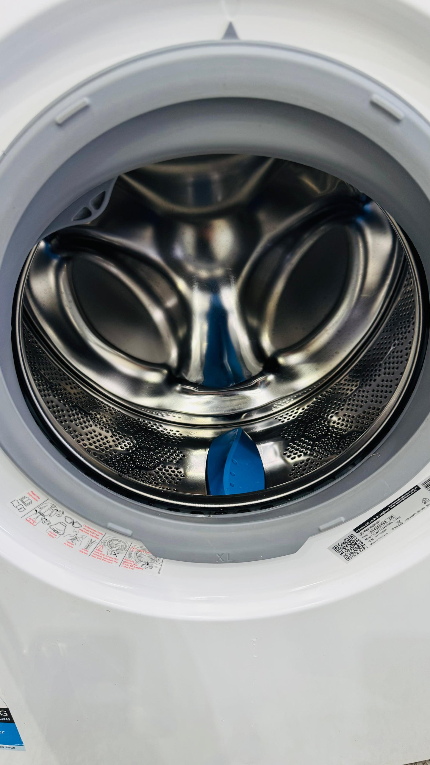 WESTINGHOUSE 7.5KGS FRONT LOADER WASHING MACHINE