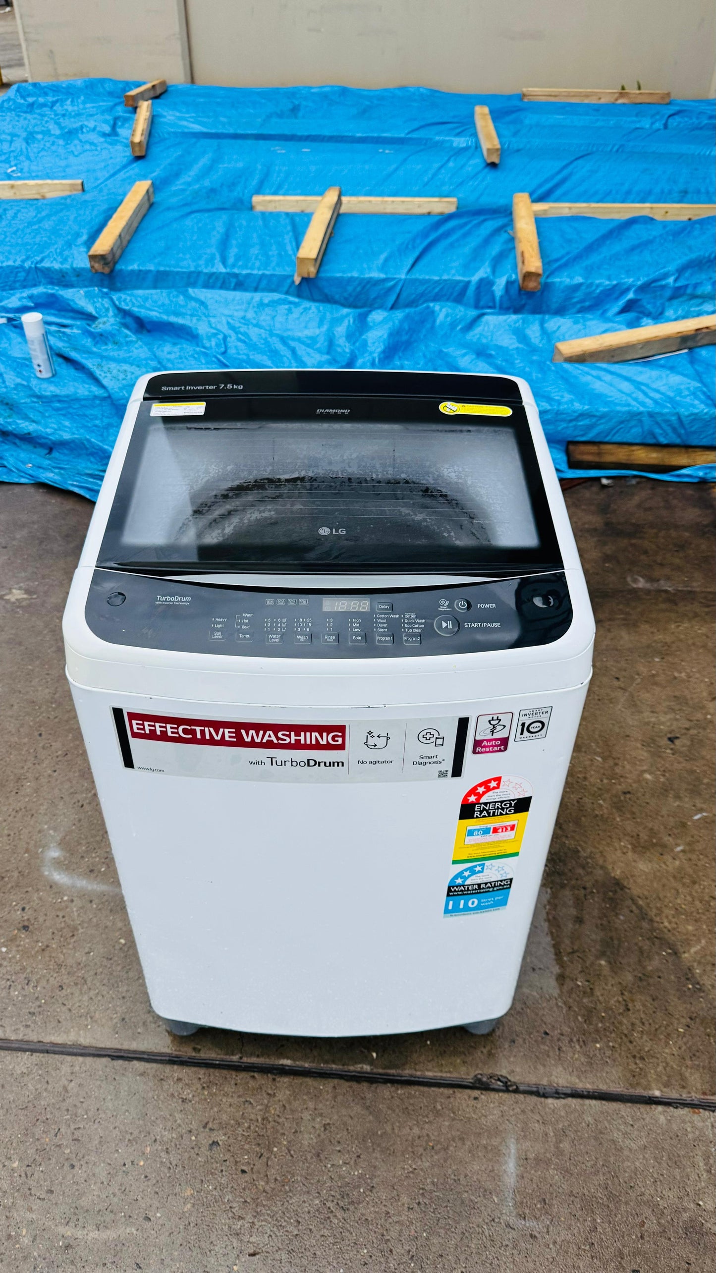 LG 7.5KGS TOP LOADER WASHING MACHINE