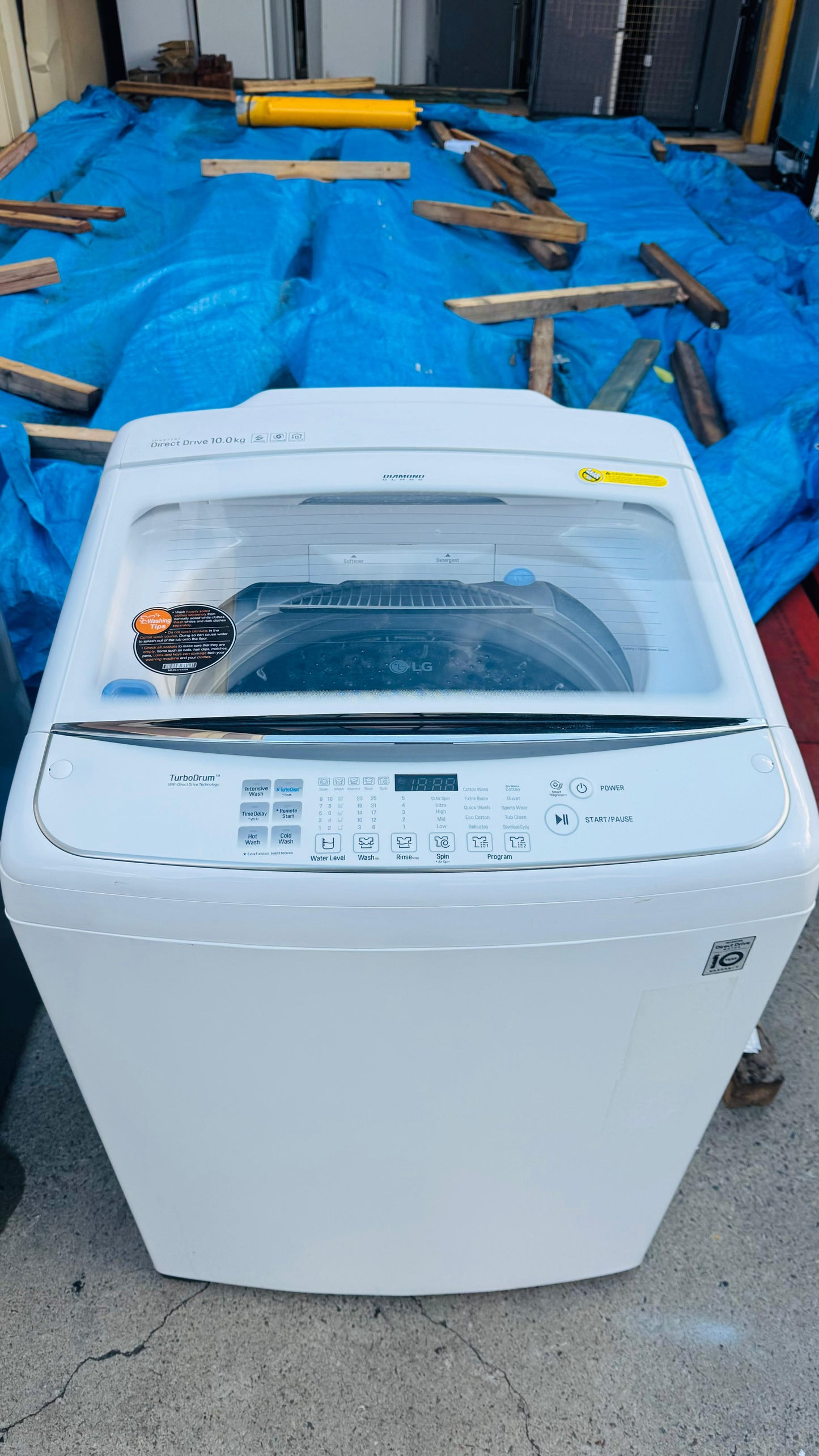 LG 10KGS TOP LOADER WASHING MACHINE
