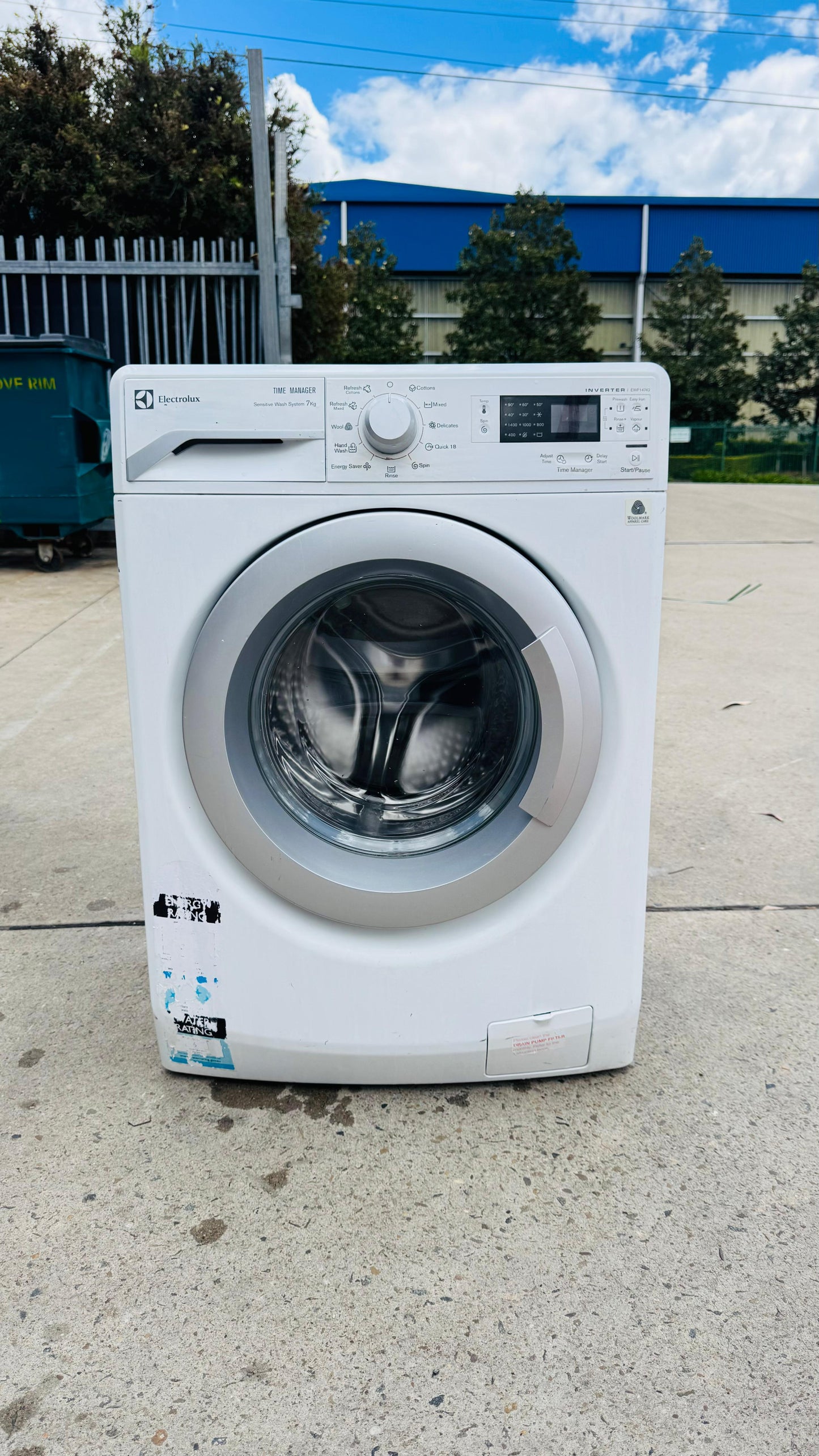 ELECTROLUX 7KGS FRONT LOADER WASHING MACHINE