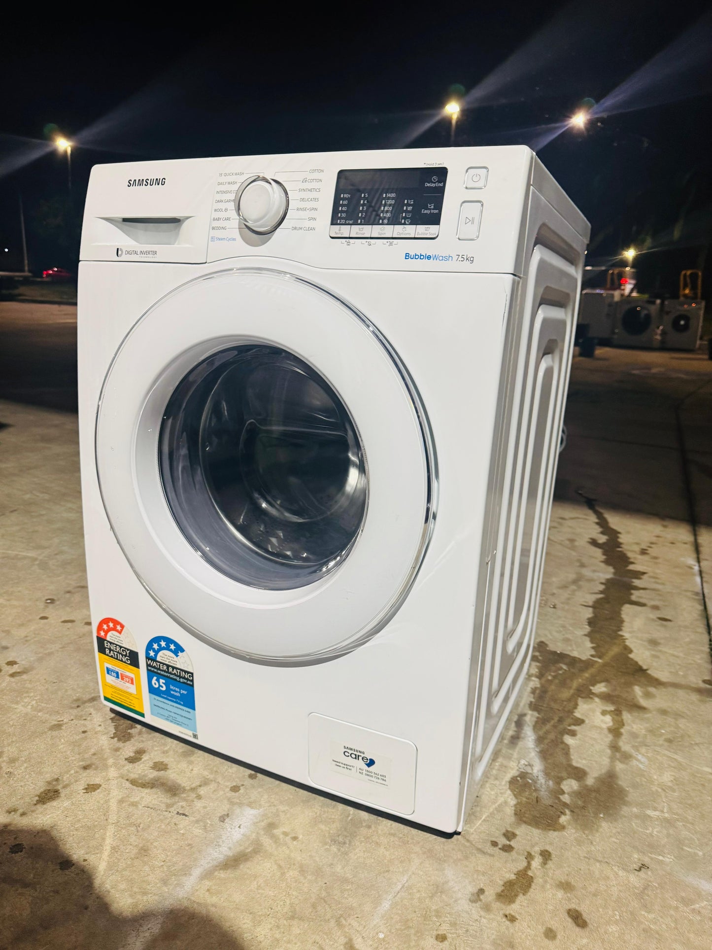 SAMSUNG 7.5 KGS FRONT LOADER WASHING MACHINE