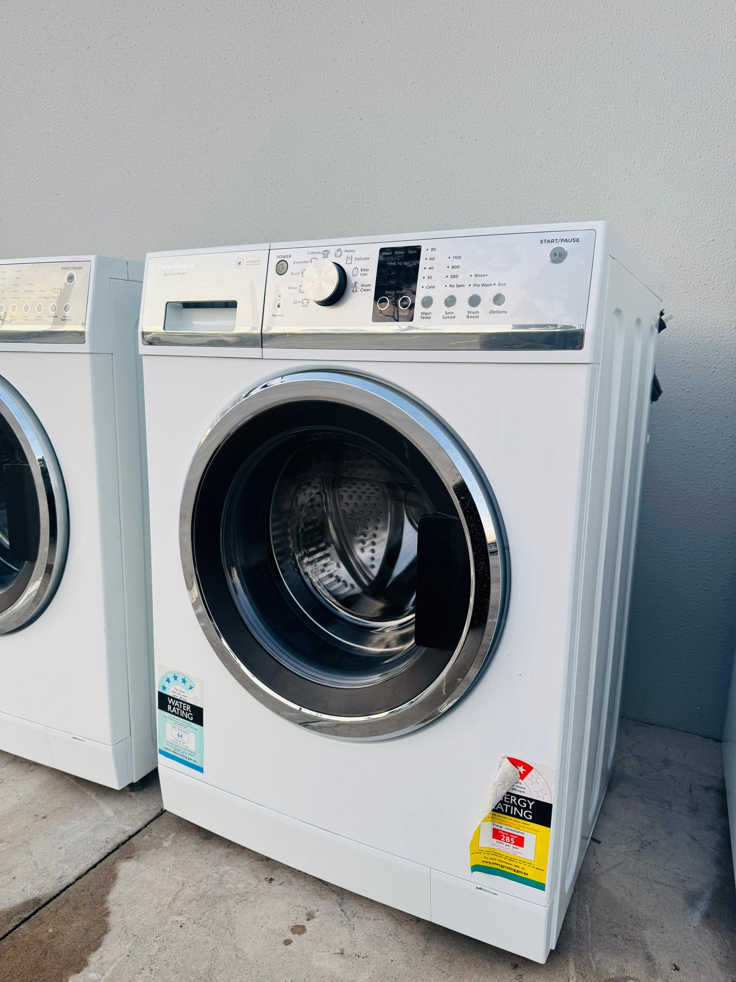 FISHER AND PAYKEL 7.5 KGS FRONT LOADER WASHING MACHINE