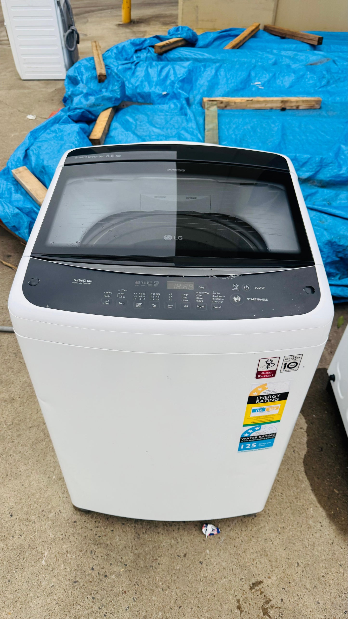 LG 8.5KGS TOP LOADER WASHING MACHINE