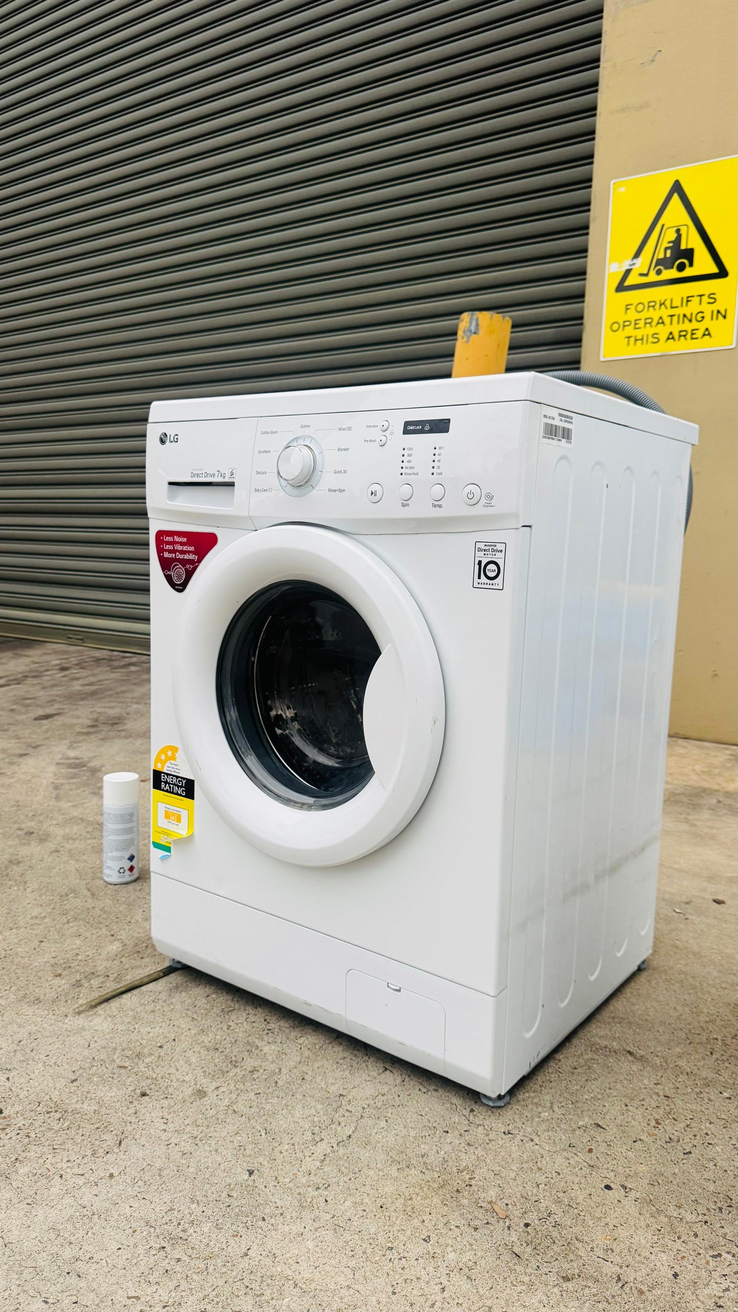LG 7KGS FRONT LOADER WASHING MACHINE