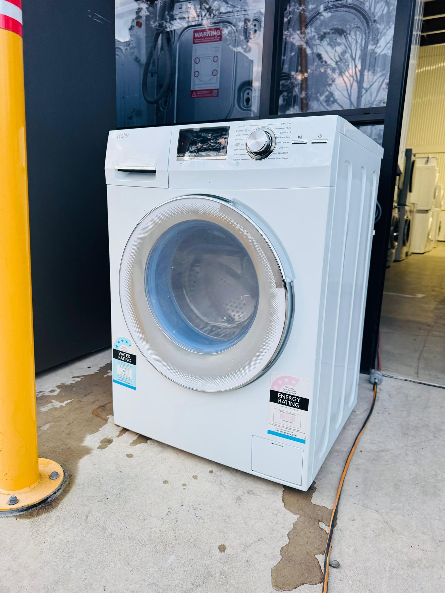 HAIER 7.5KGS FRONT LOADER WASHING MACHINE