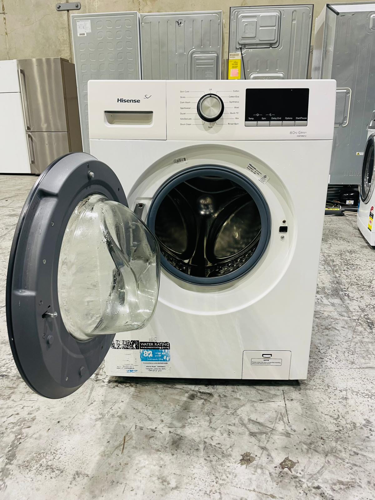 HISENSE 8KGS FRONT LOADER WASHING MACHINE