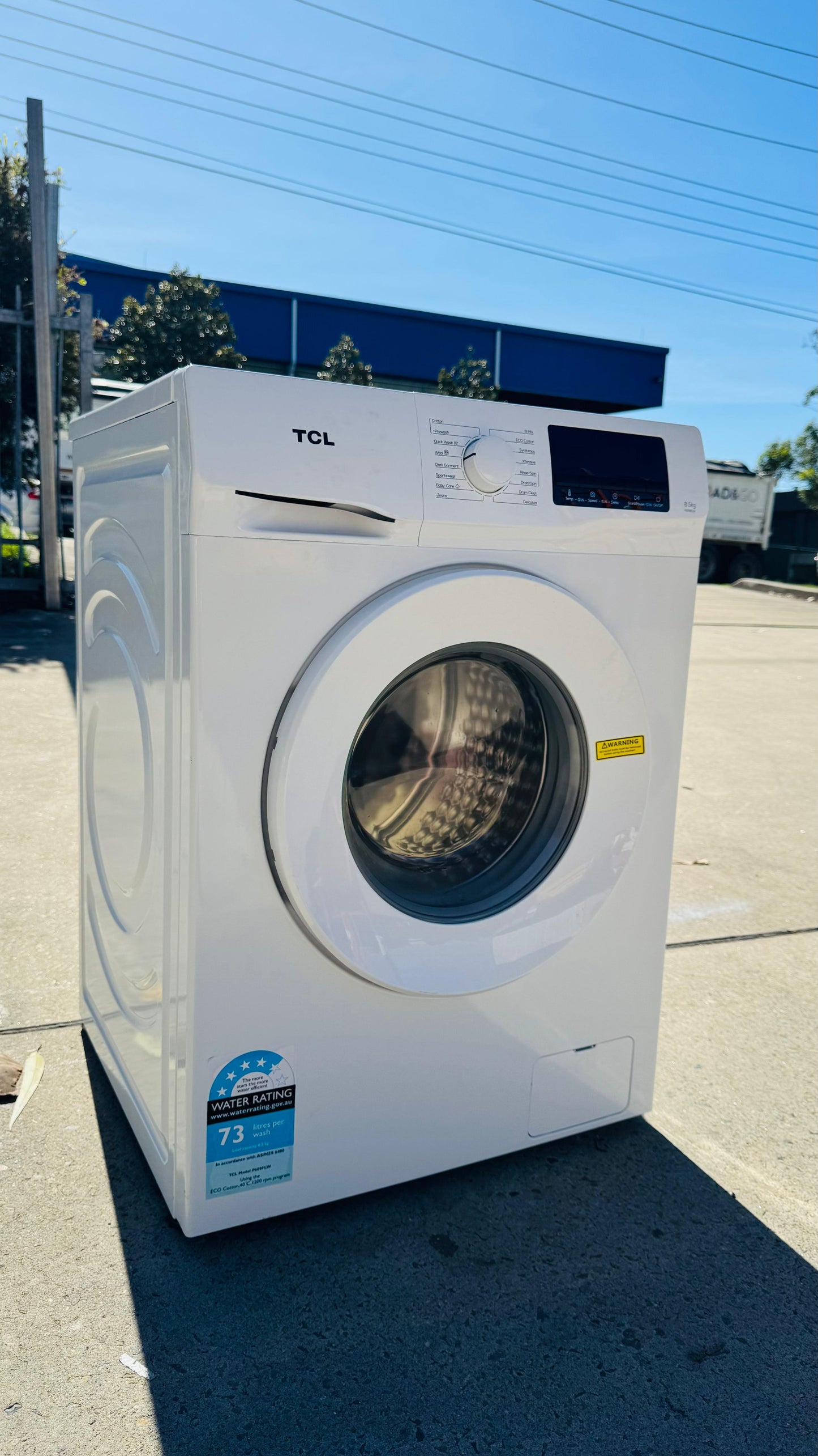TCL 8.5KGS FRONT LOADER WASHING MACHINE