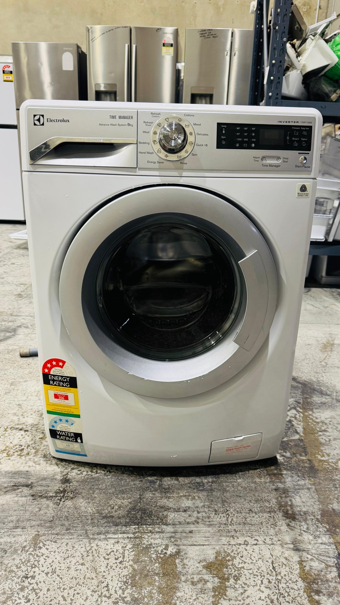 ELECTROLUX 8KGS FRONT LOADER WASHING MACHINE