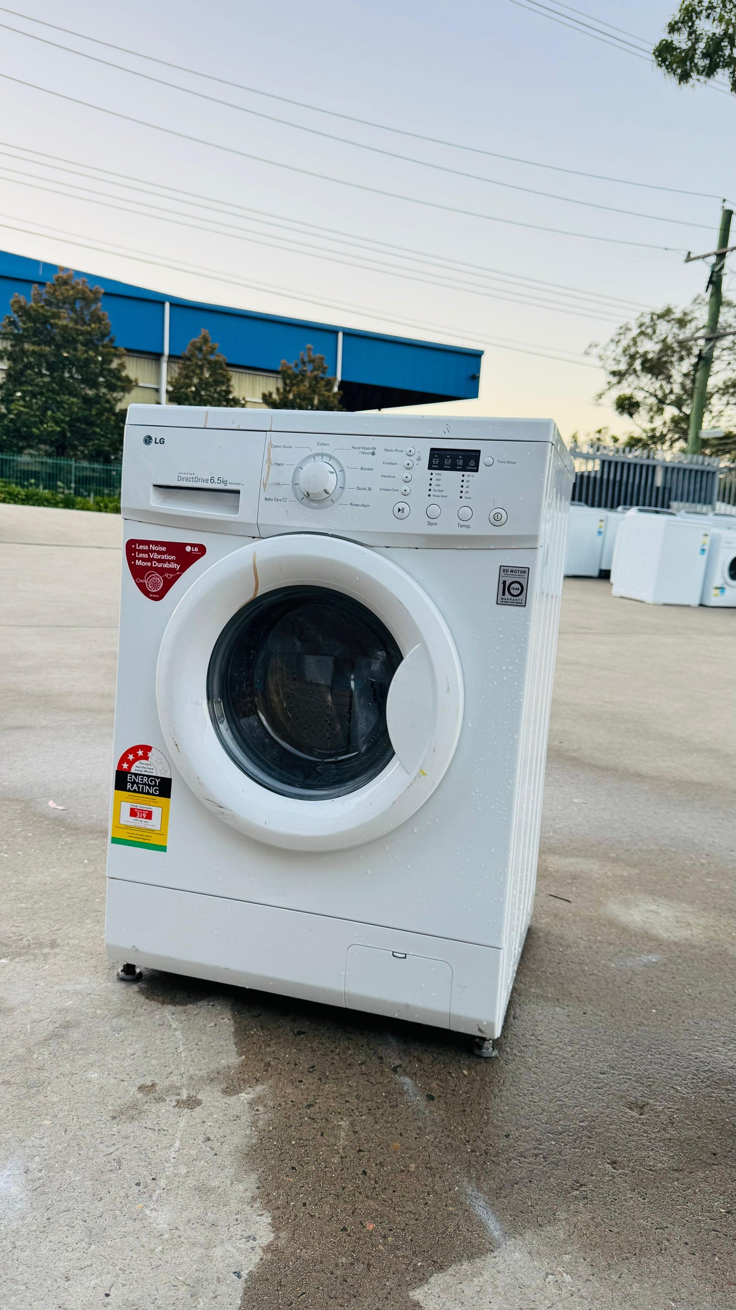 LG 6.5KGS FRONT LOADER WASHING MACHINE