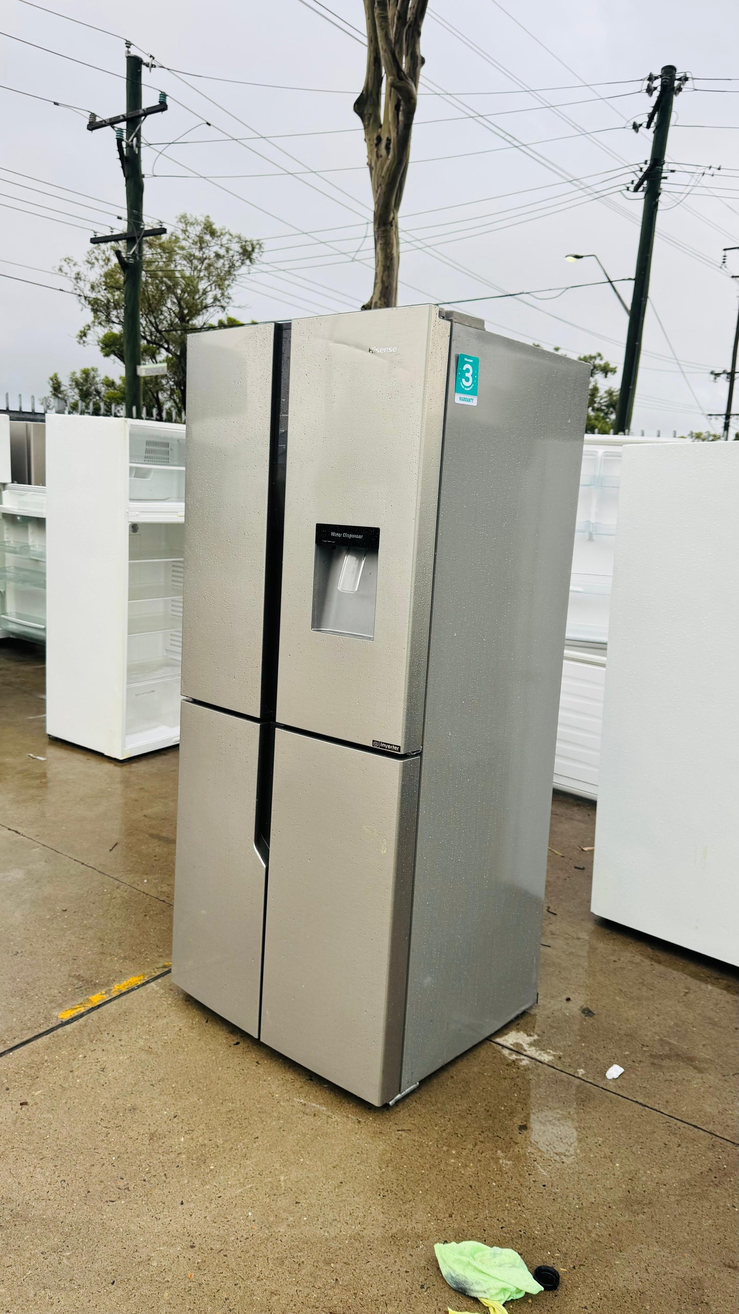 HISENSE QUAD FRENCH DOOR 509 LITRES FRIDGE FREEZER