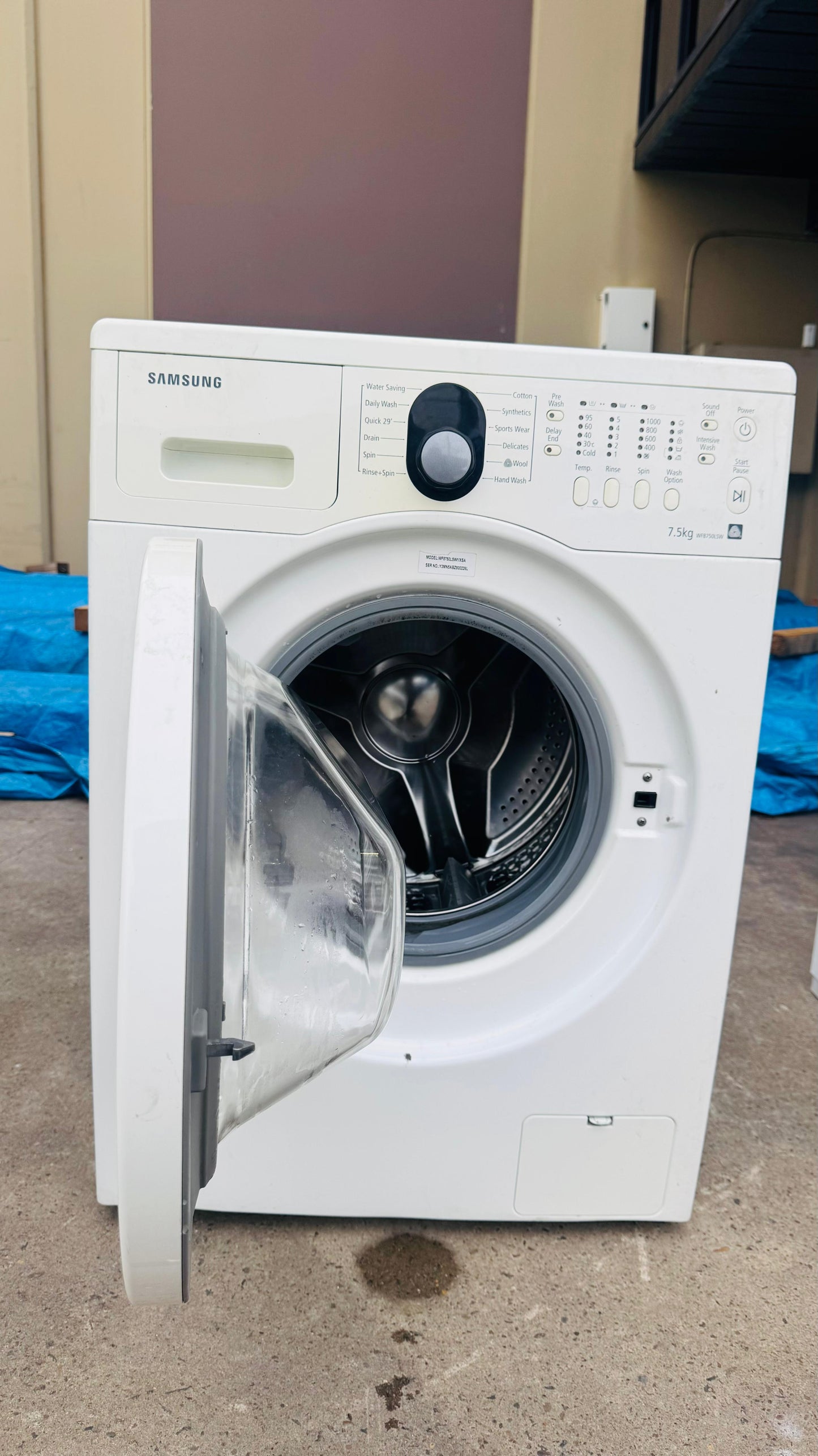 SAMSUNG 7.5KGS FRONT LOADER WASHING MACHINE