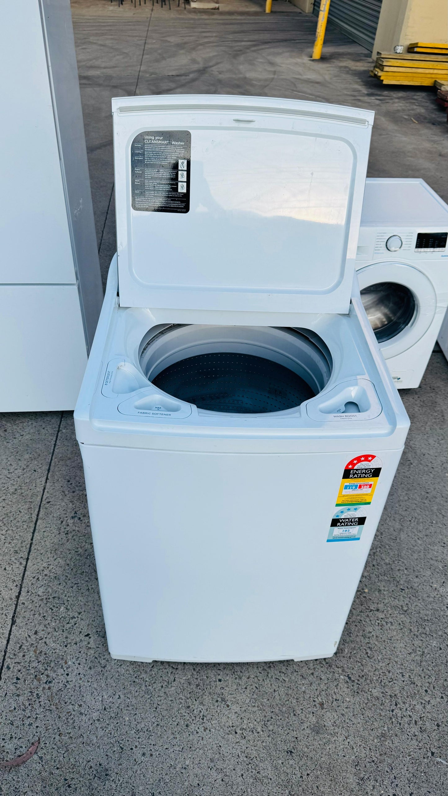 FISHER AND PAYKEL 10KGS TOP LOADER WASHING MACHINE