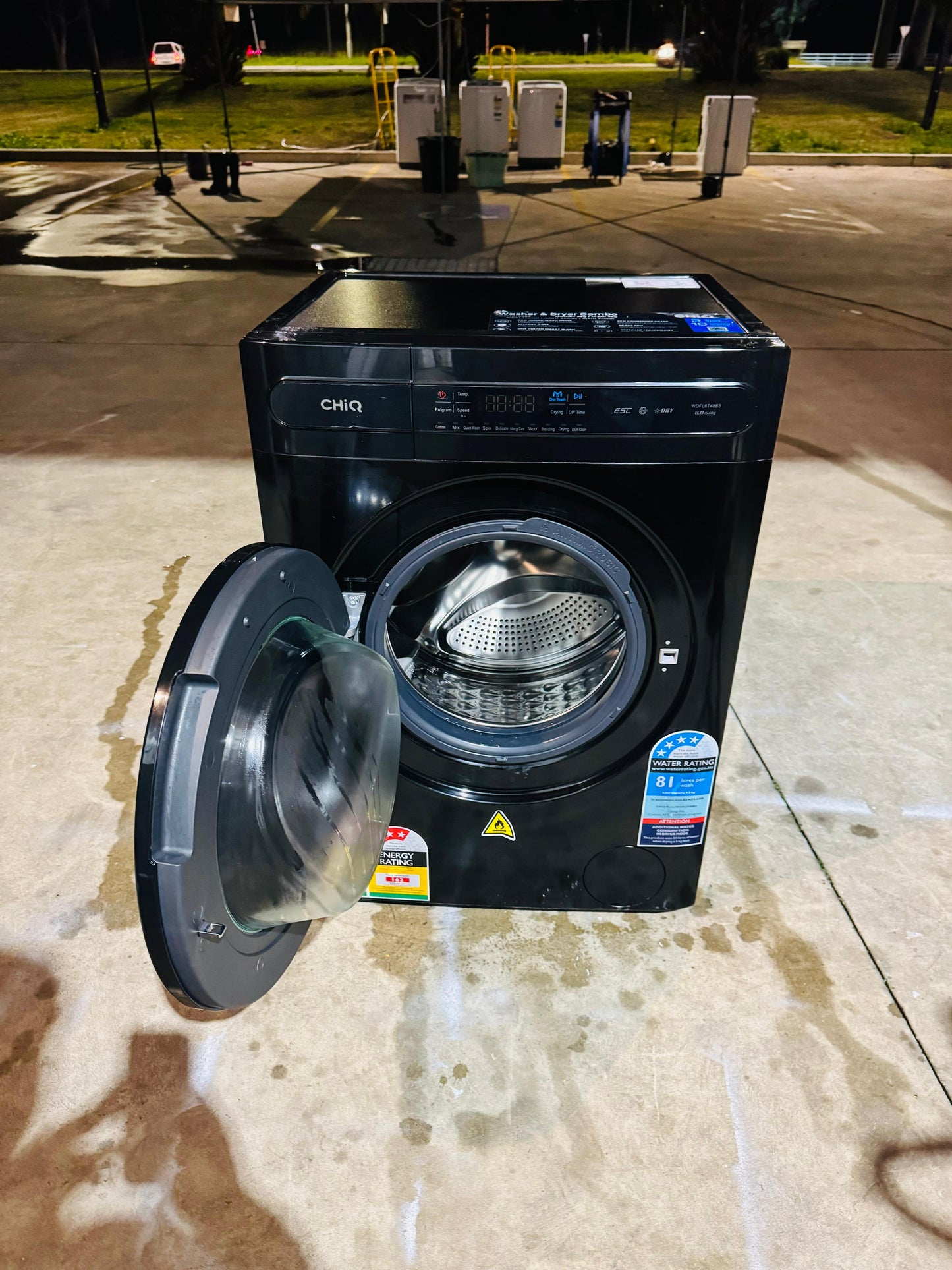 CHIQ 8KGS FRONT LOADER WASHING MACHINE