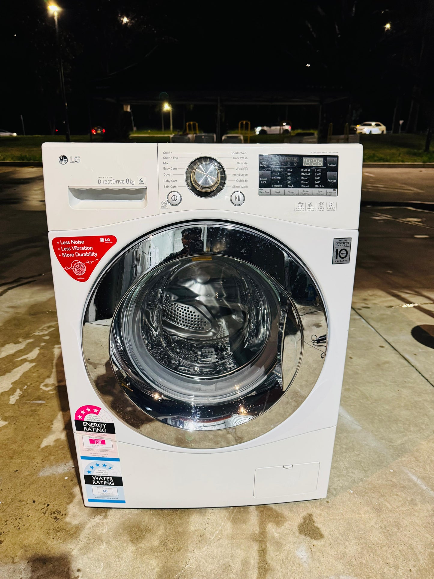LG 8KGS FRONT LOADER WASHING MACHINE